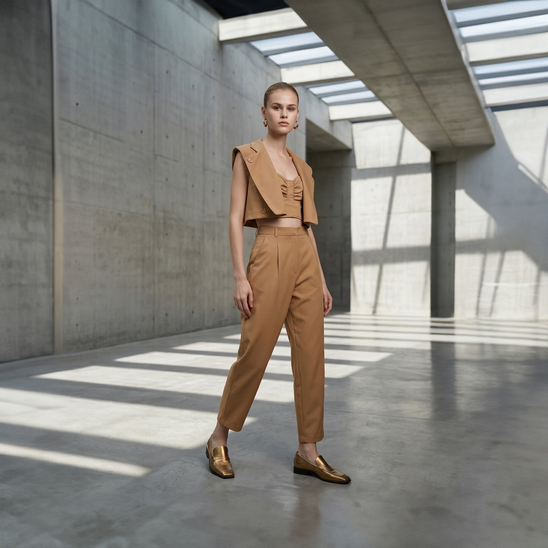 Cropped Velty - Camelo