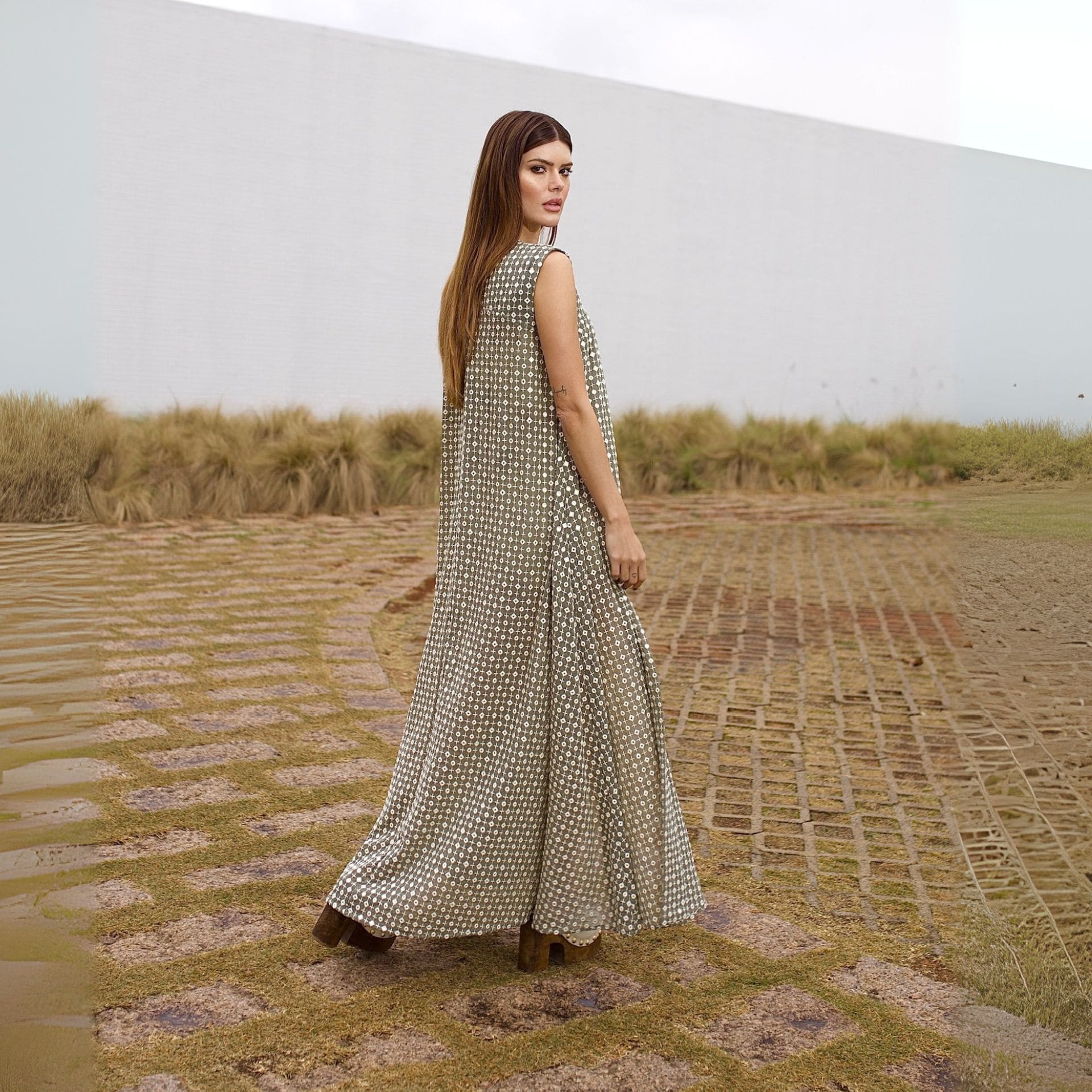 Vestido Calda - Verde Brilho