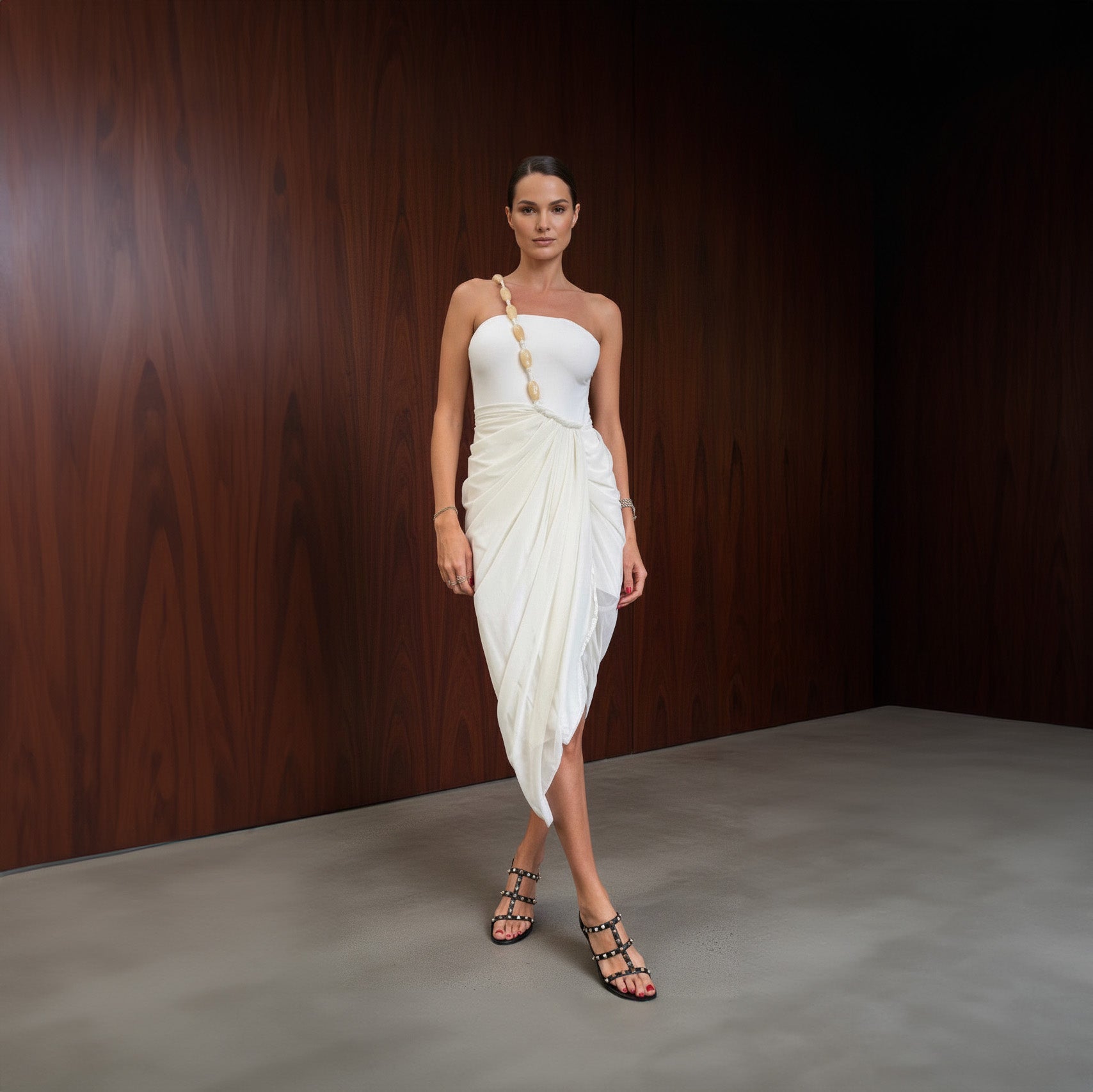 Vestido Clyo - Marfim