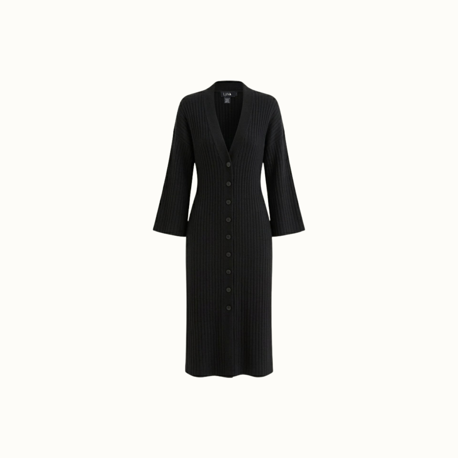 Tricot Longo Jabari - Preto