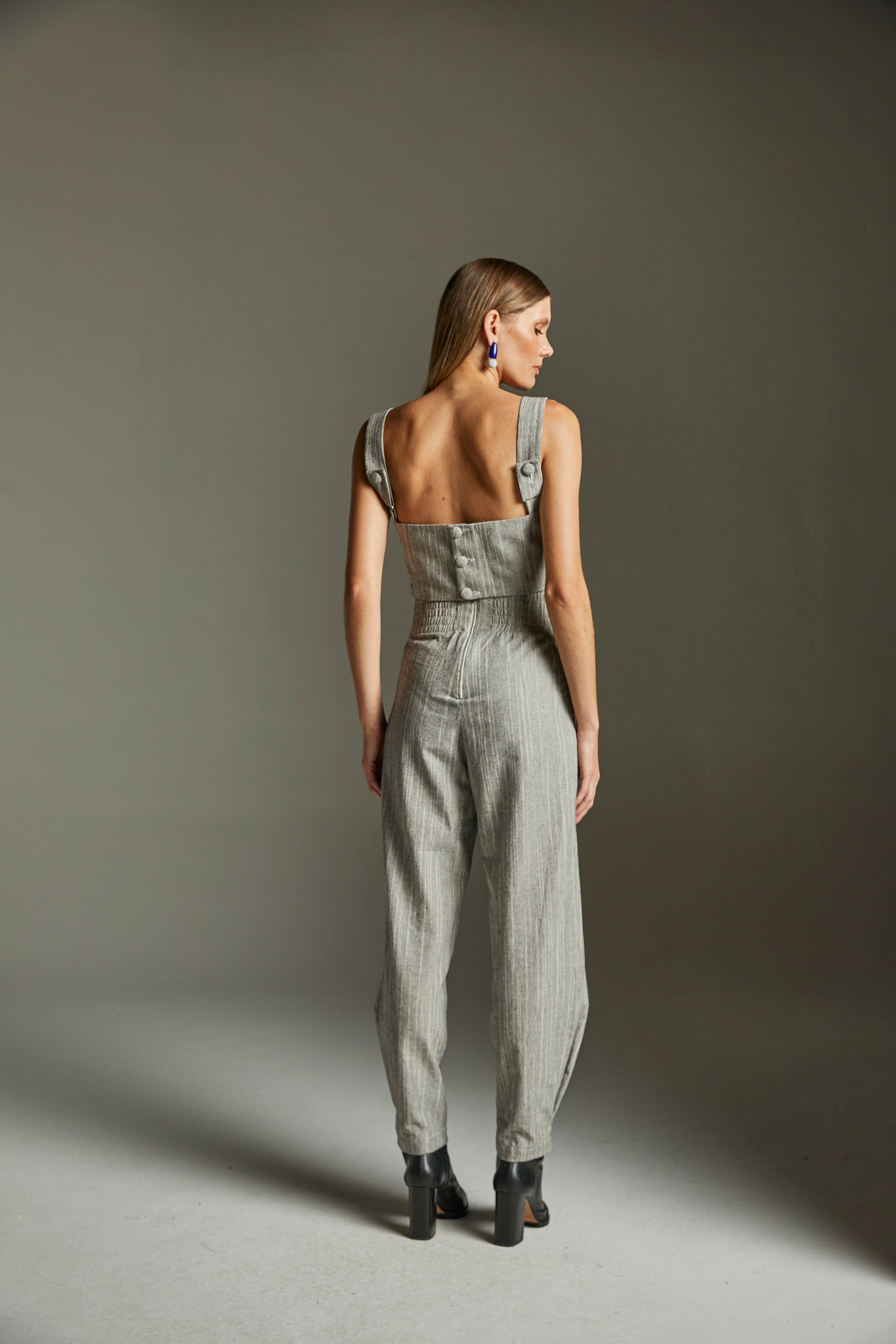 Cropped Coralina - Cinza
