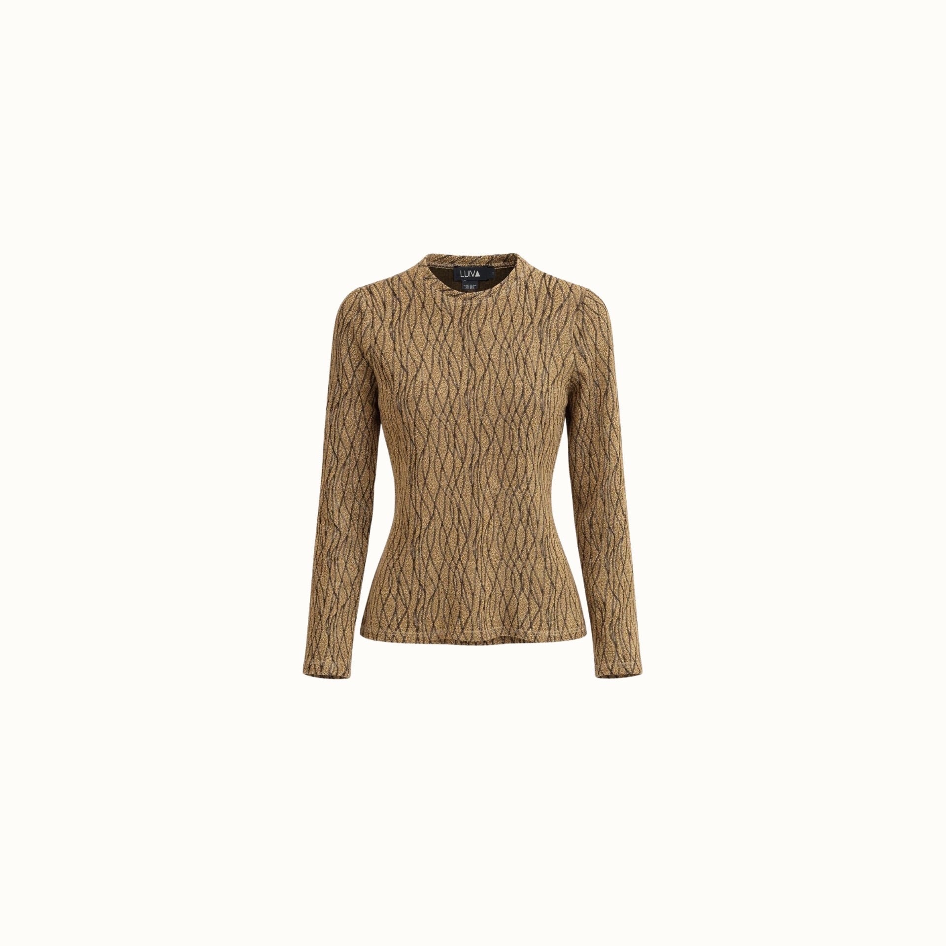 Blusa Bonfin - Malha Lurex Dourado