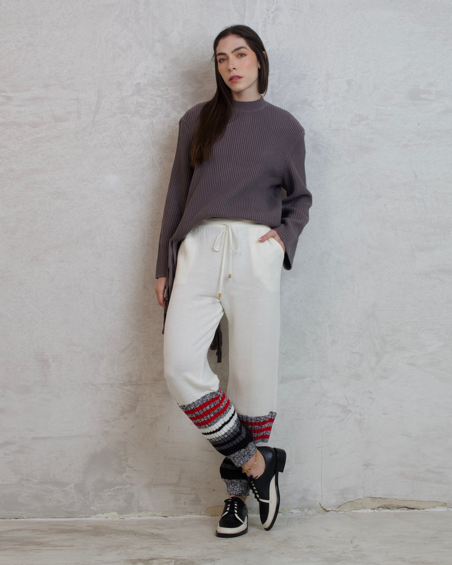 Calça Tricot Tandy - Off