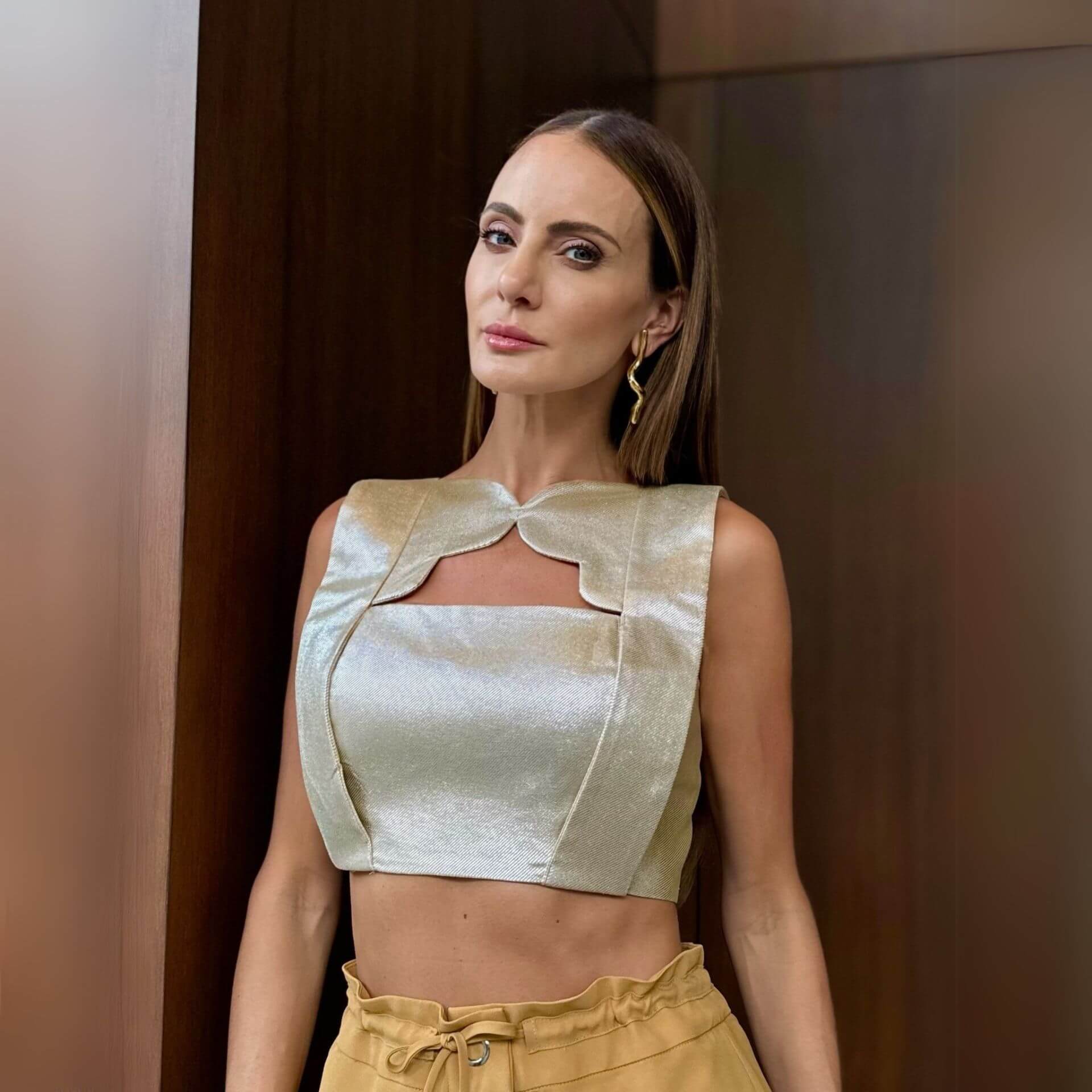 Cropped Julina - Dourado