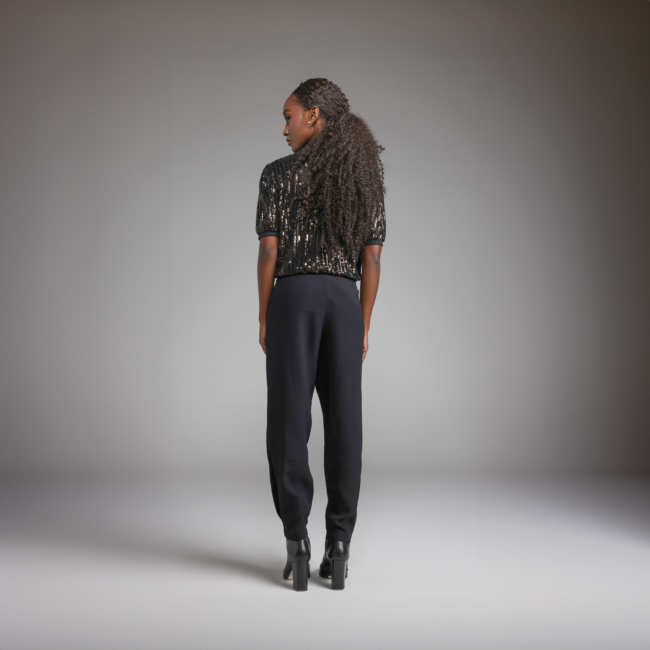 Blusa Beton - Marrom Paetê