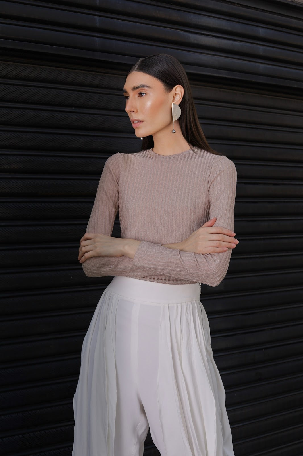 Blusa Bonfin - Malha Nude