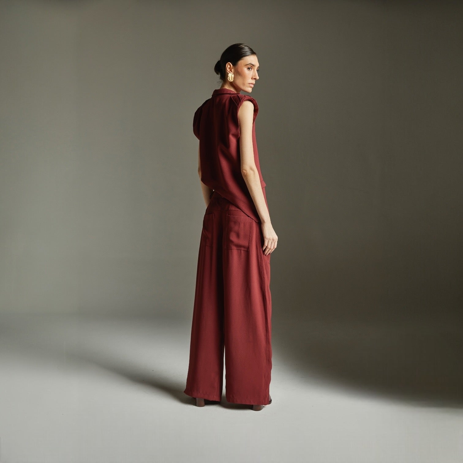 Calça Josefa - Bordo