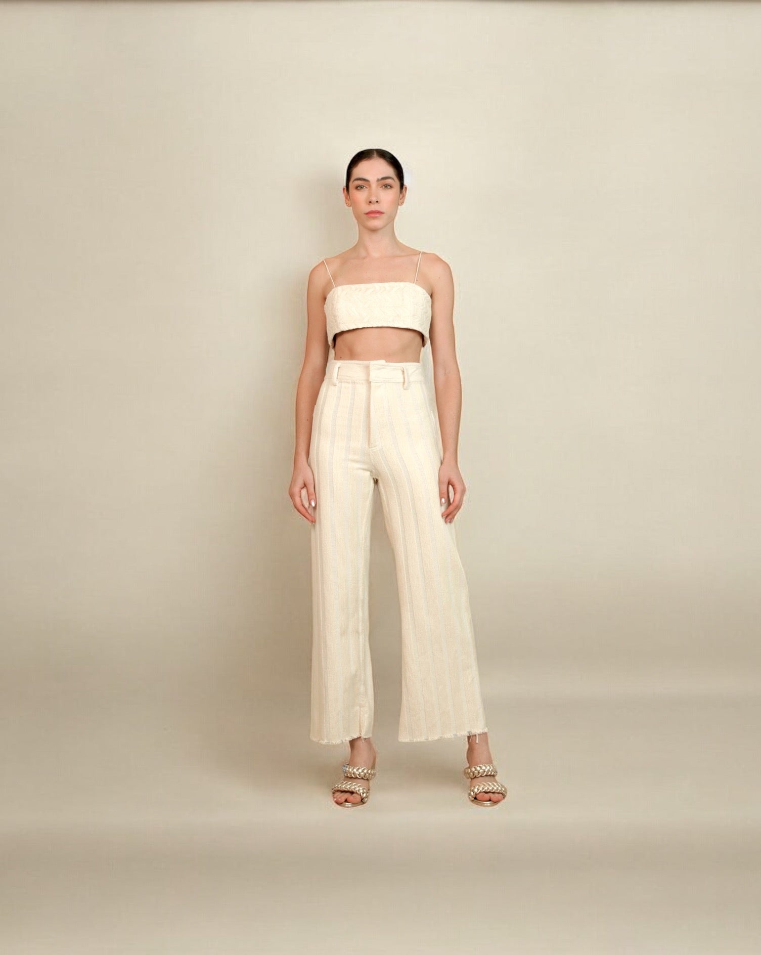 Cropped Giana - Off Tricot