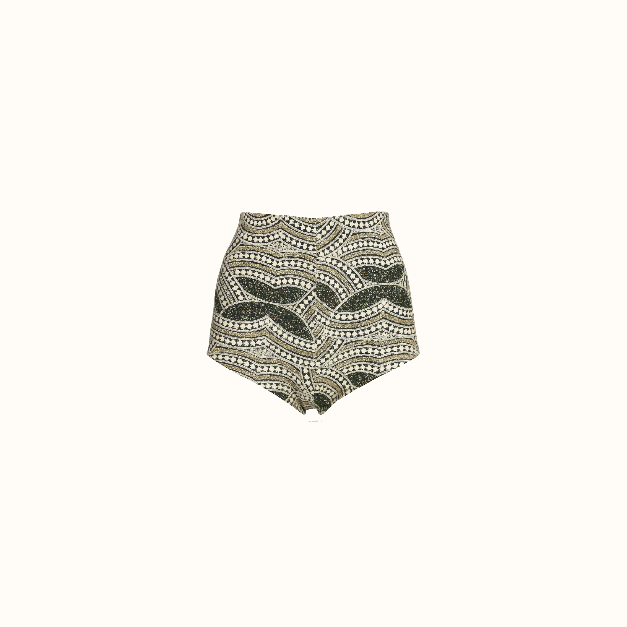 Hotpant Zaiden - Preto Bordado Folhas