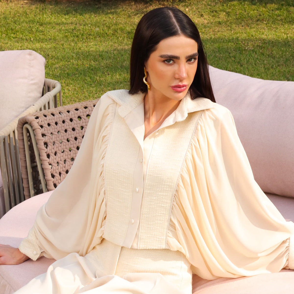 Blusa Alessane - Marfim