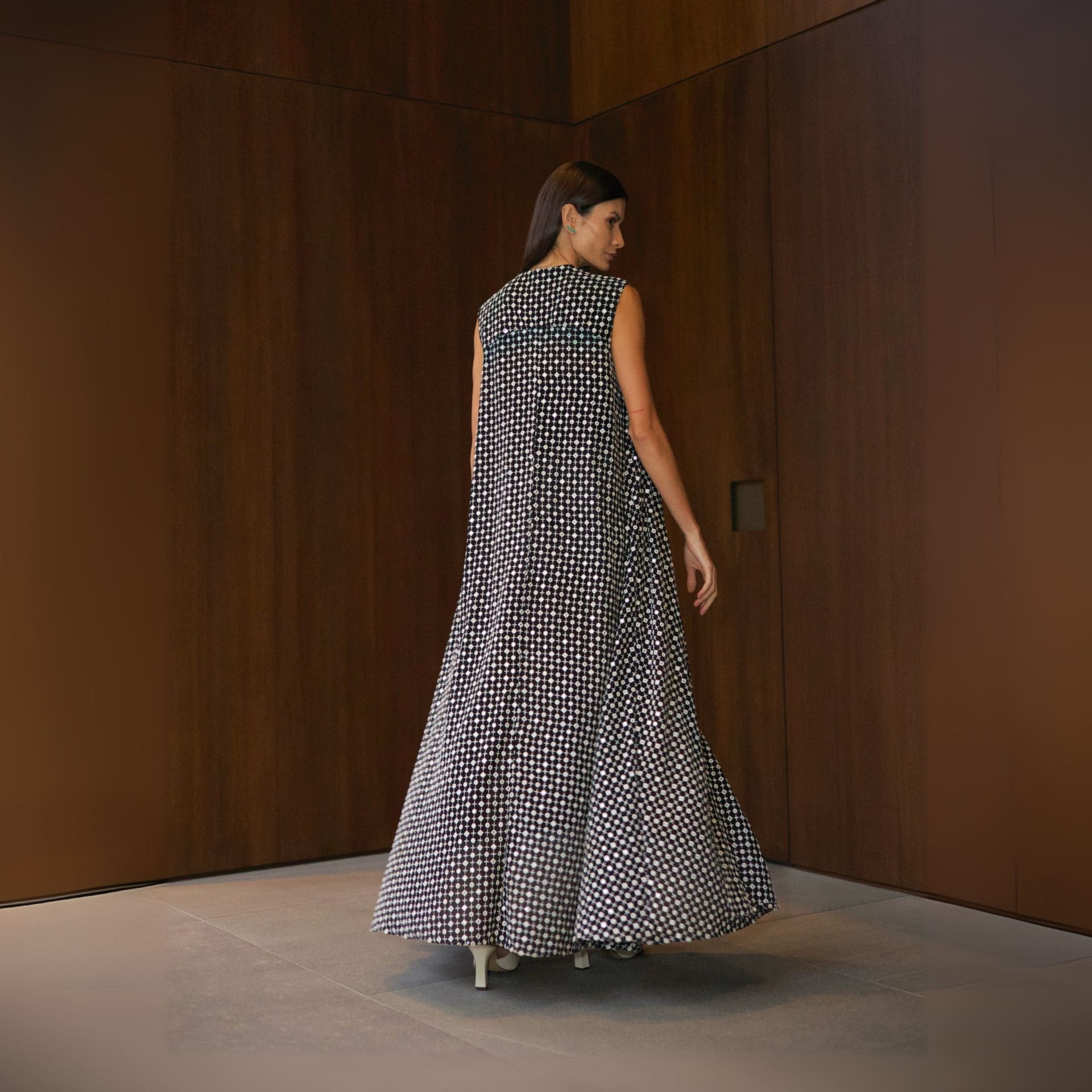 Vestido Calda - Preto Brilho