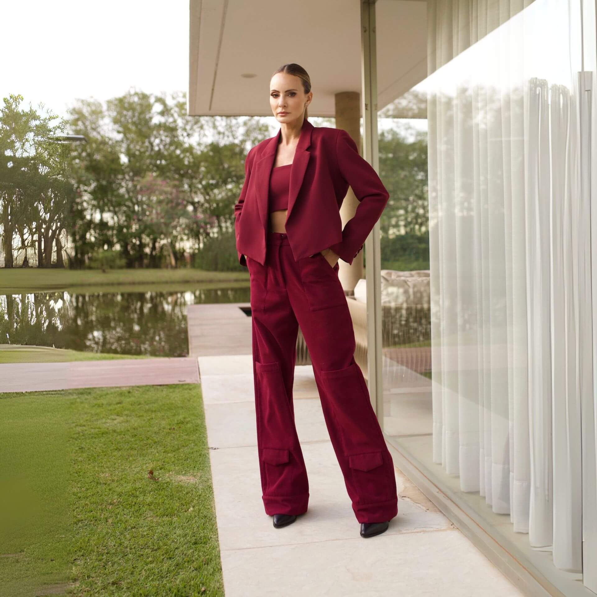 Blazer Clara - Bordo