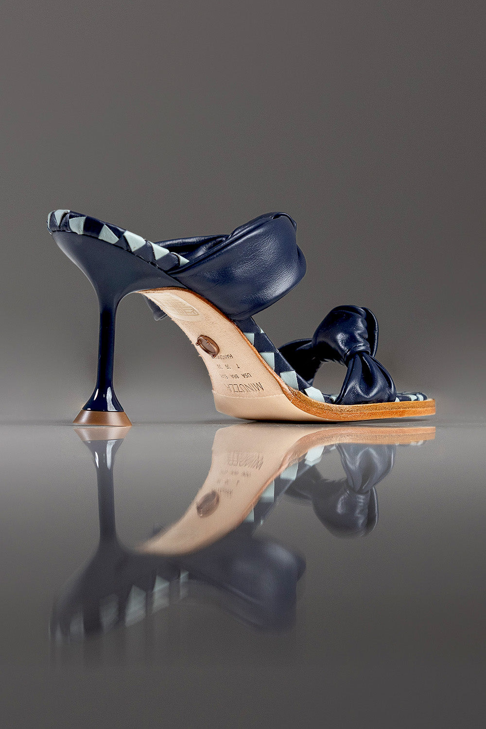 TAMANCO OLIVIA - COURO AZUL NAVY
