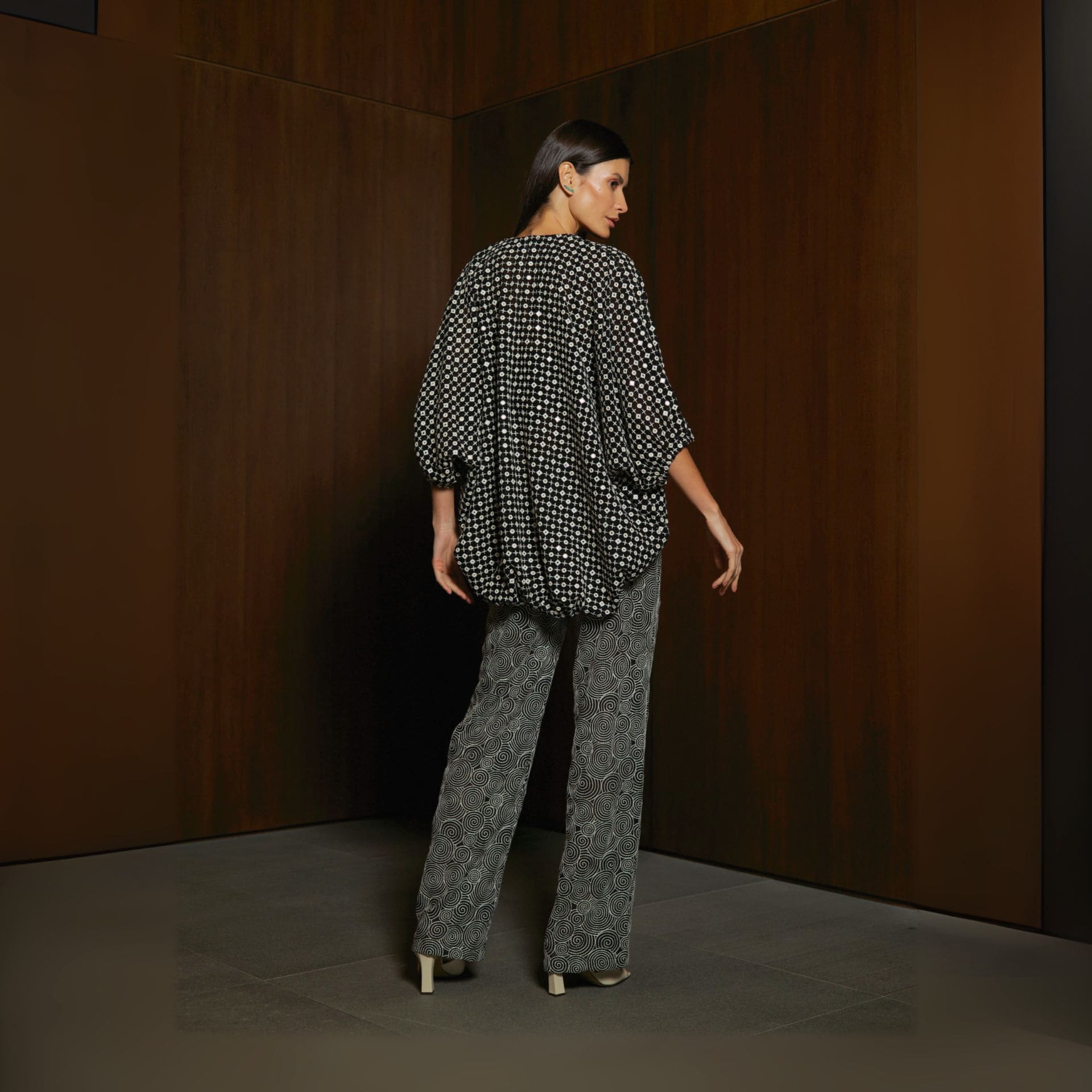 Kimono Florancia - Preto Brilho