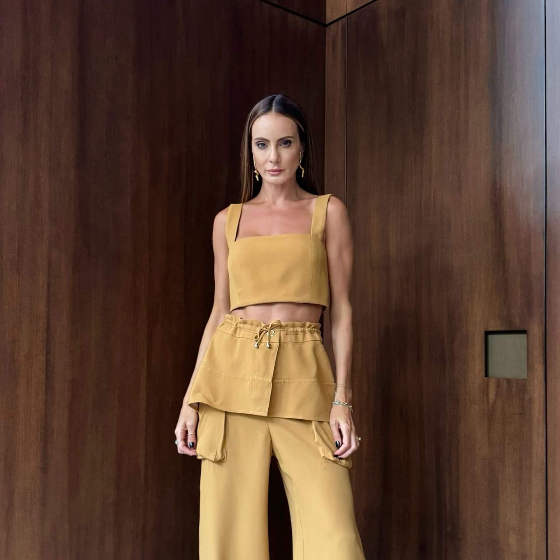 Cropped Coralina - Camelo