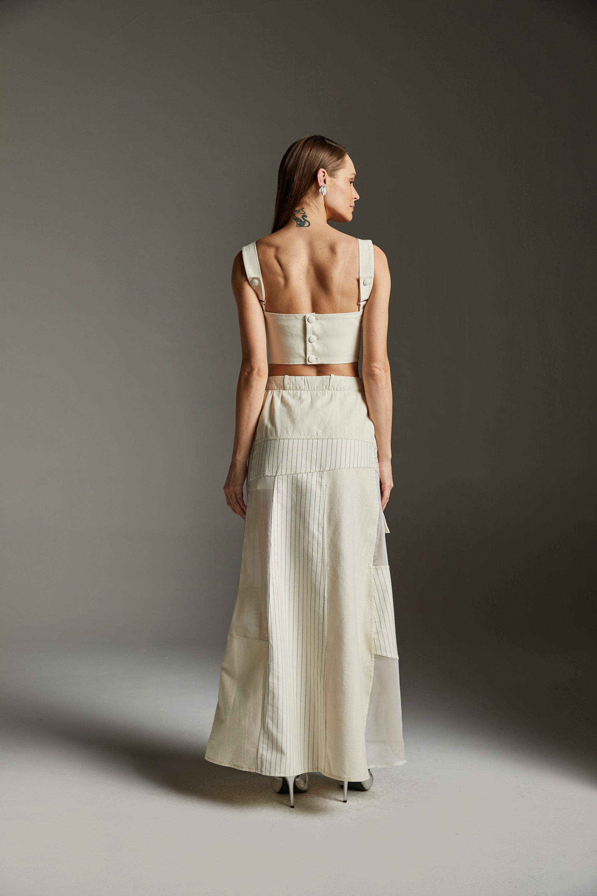 Saia Midi Hambar - Marfim