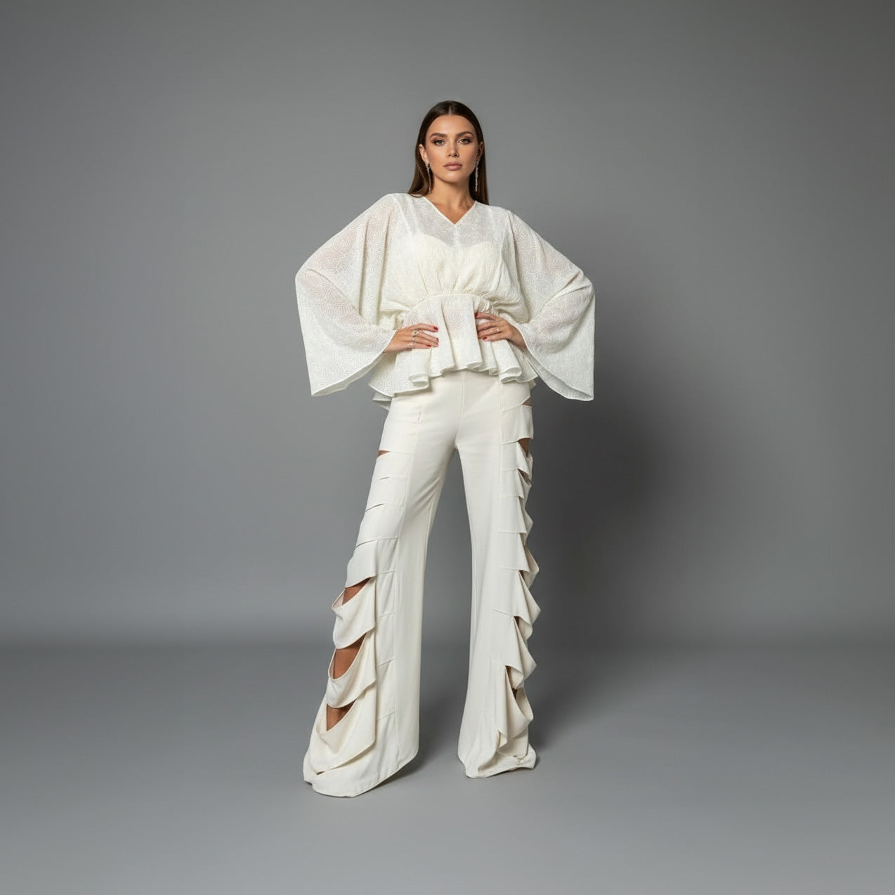 Blusa Humy - Off Bordado