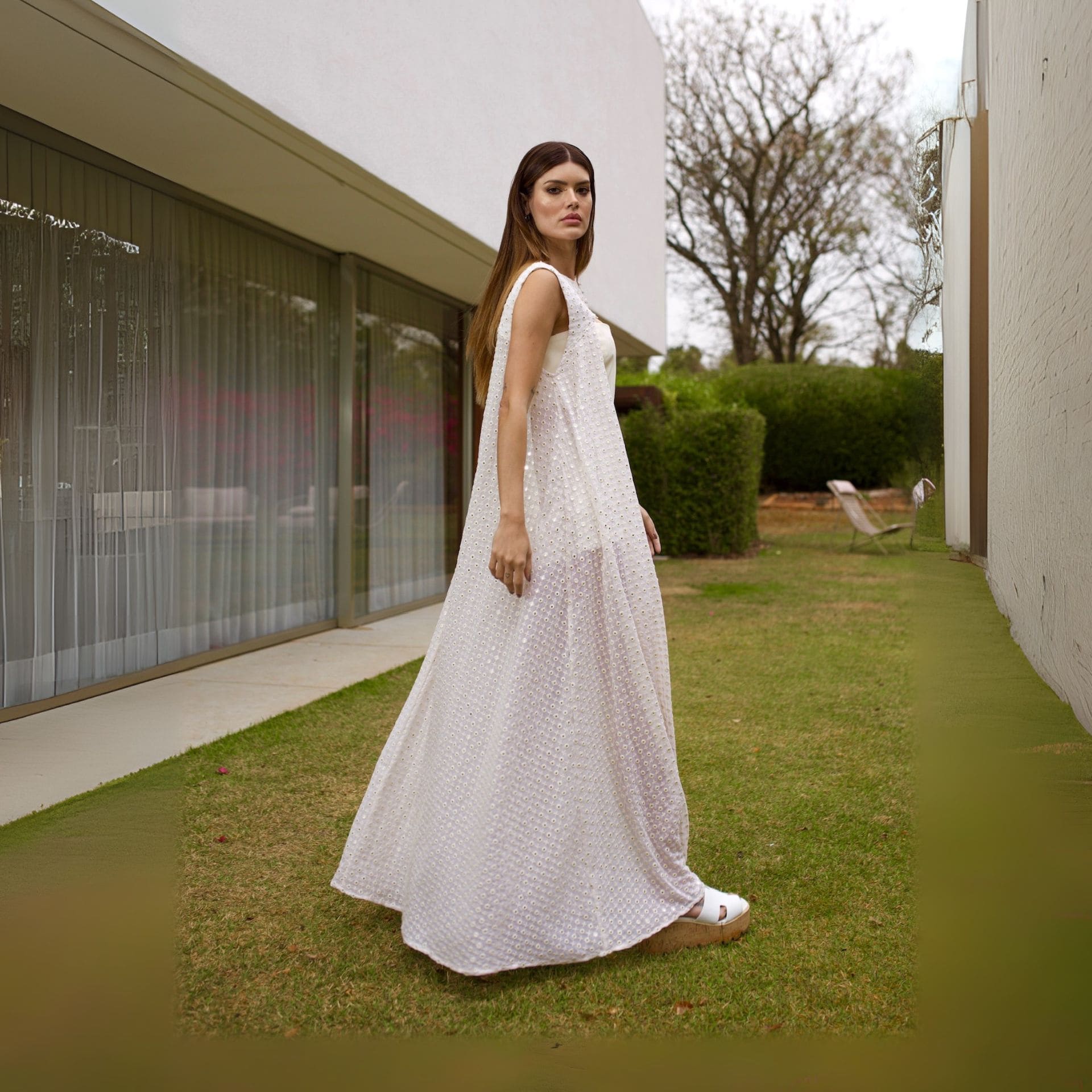 Vestido Calda - Off Brilho