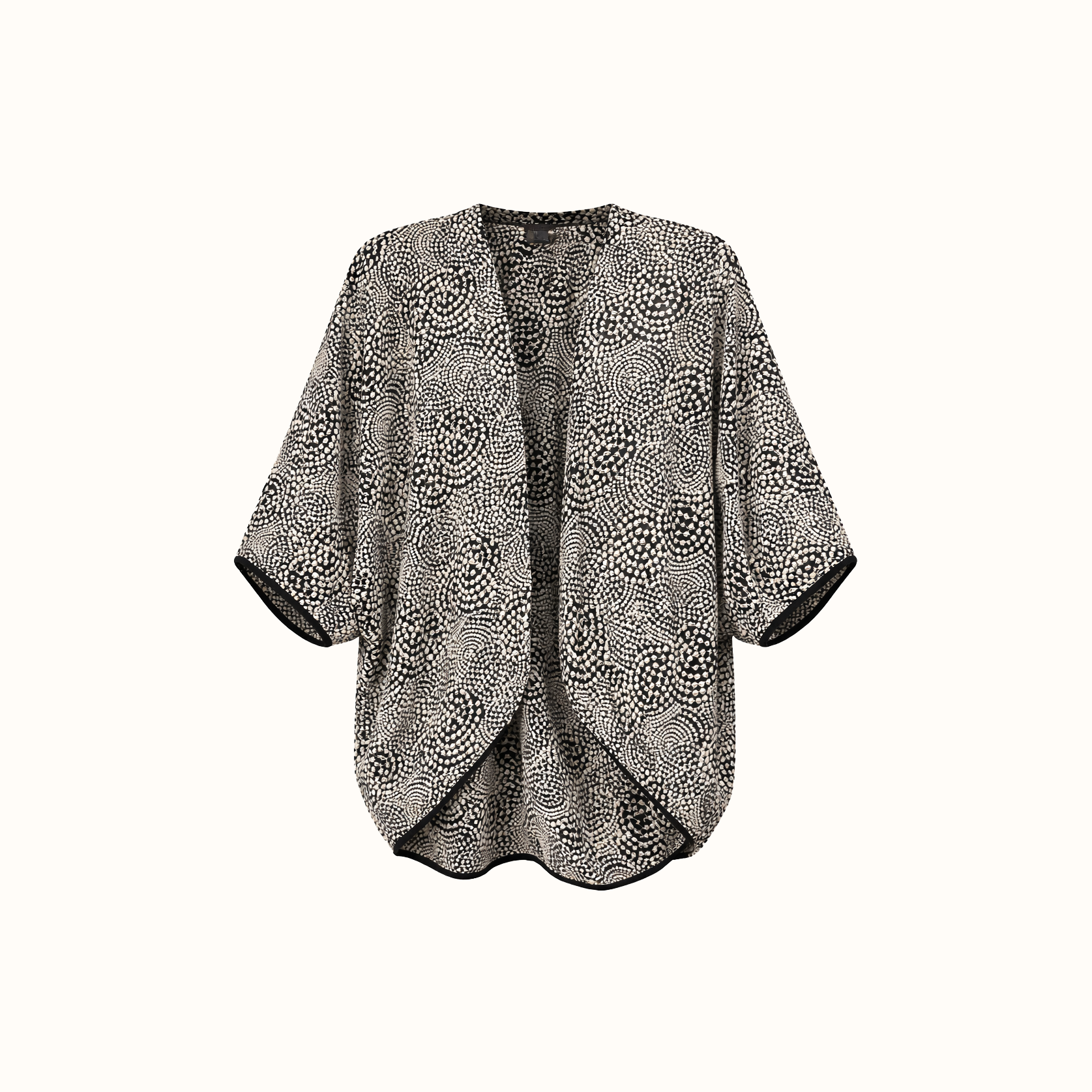 Kimono Florancia - Preto Bordado Bolas