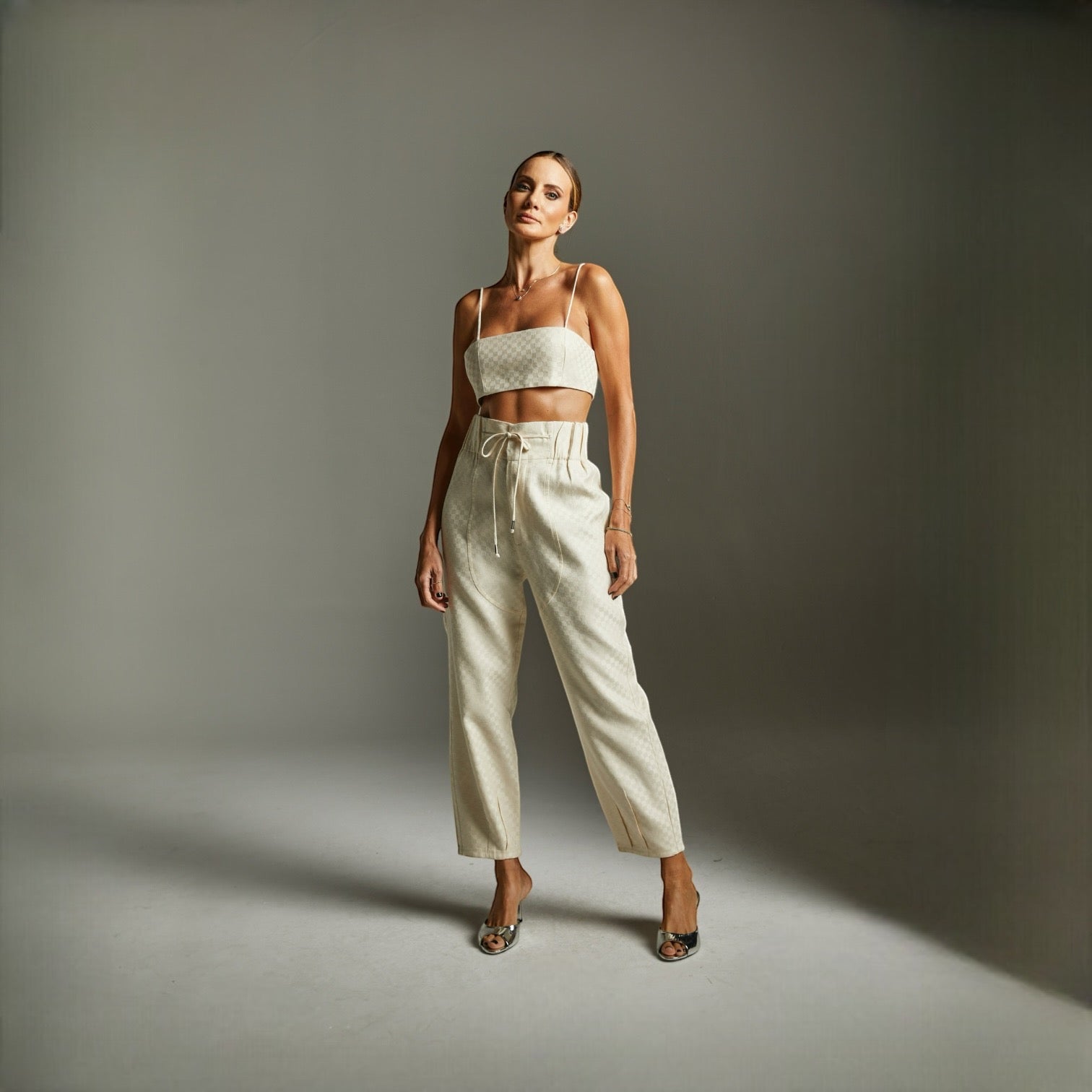 Calça Vily - Off Xadrez