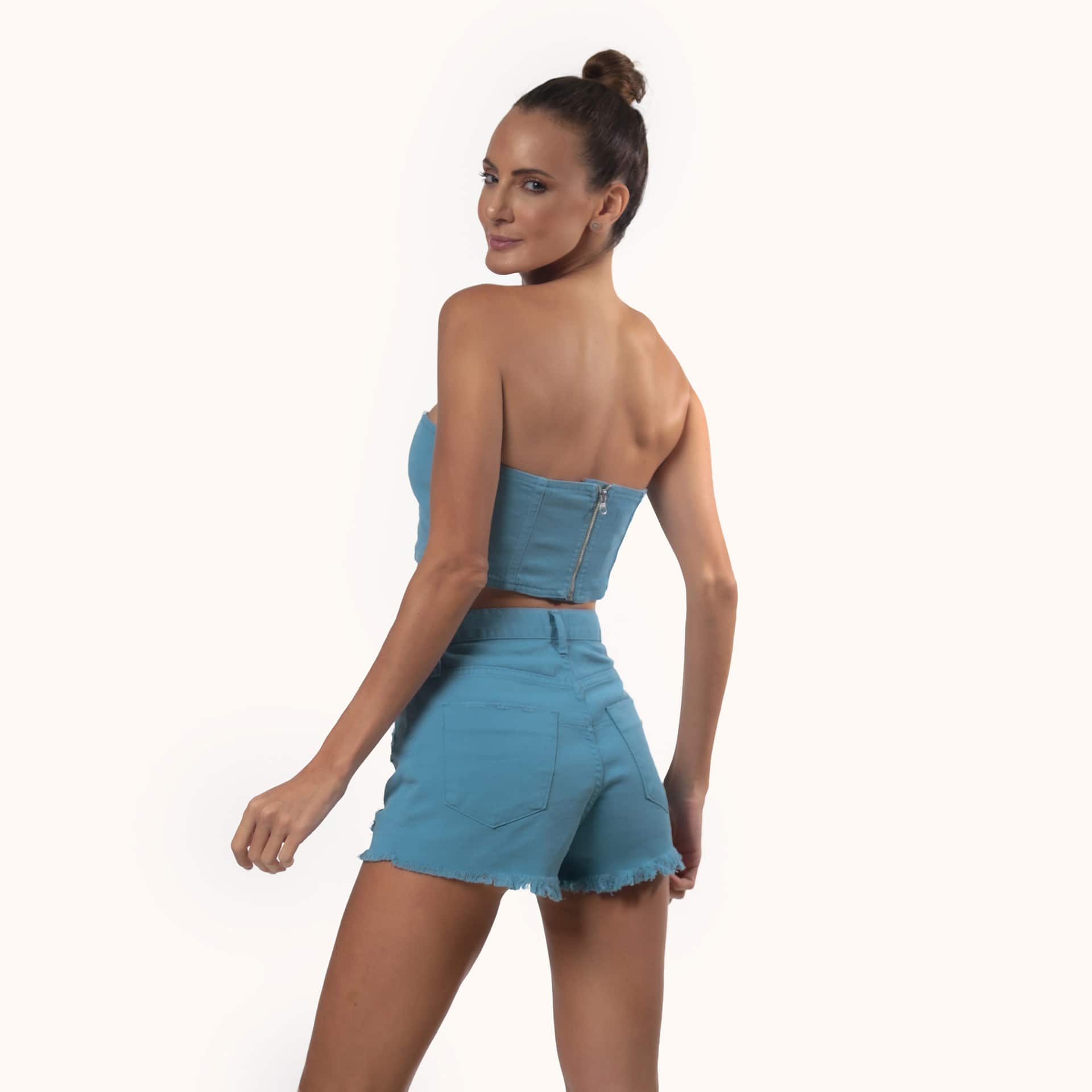 Shorts Jeans Senza - Azul