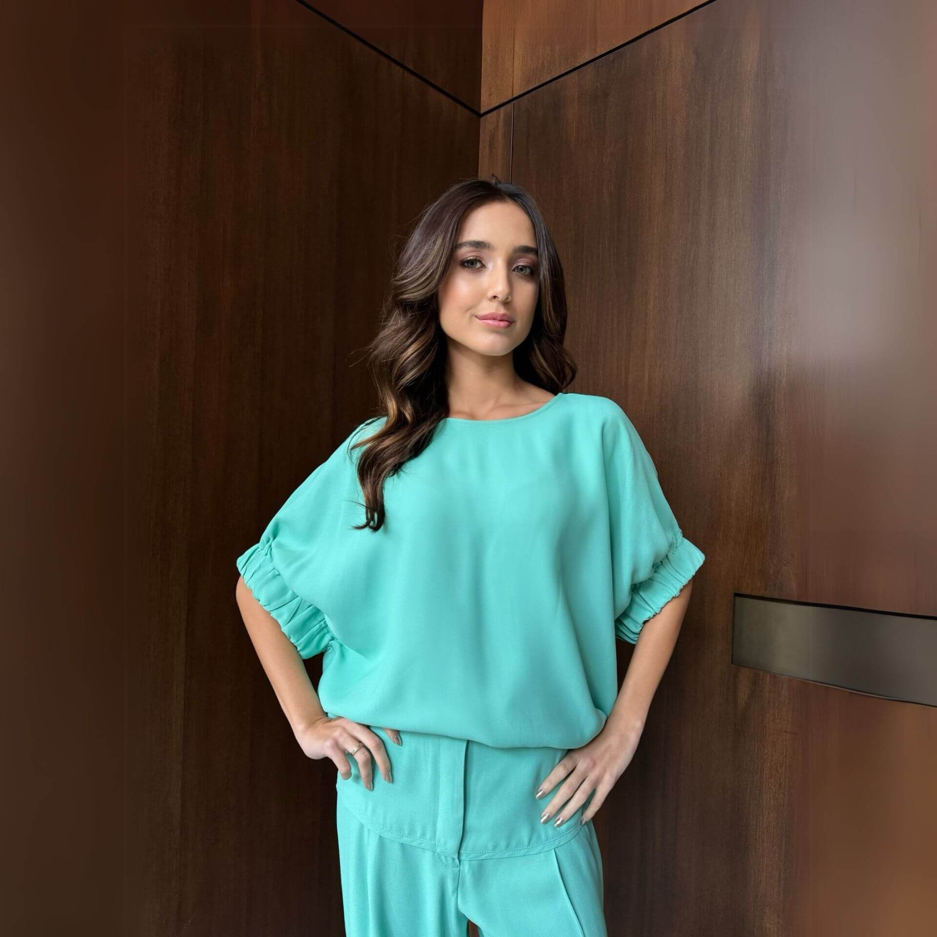 Camiseta Kale - Turquesa