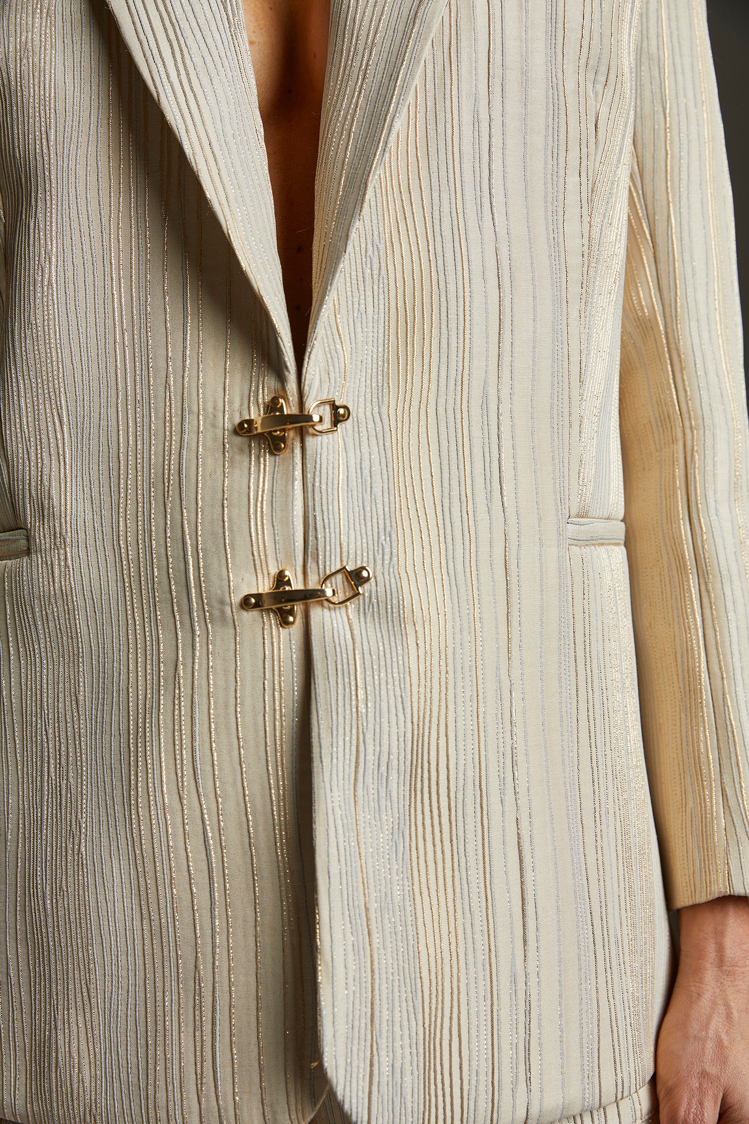 Blazer Localy - Marfim Jacquard