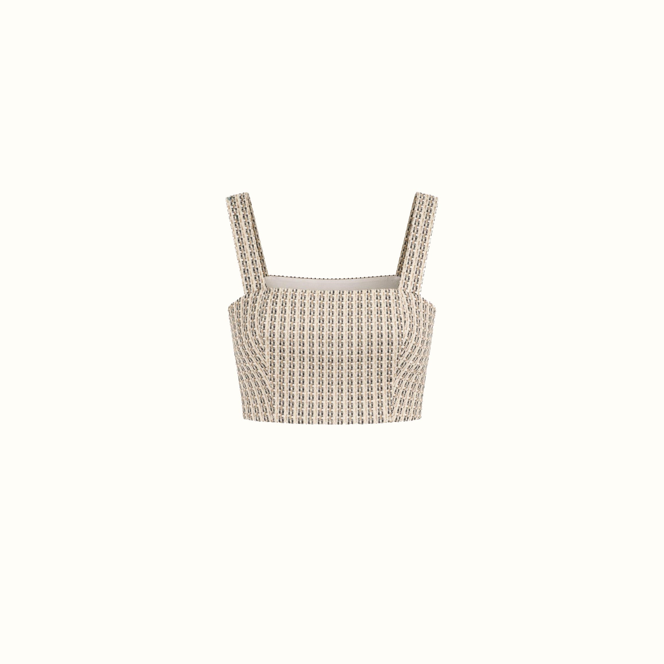 Cropped Coralina - Tweed Verde