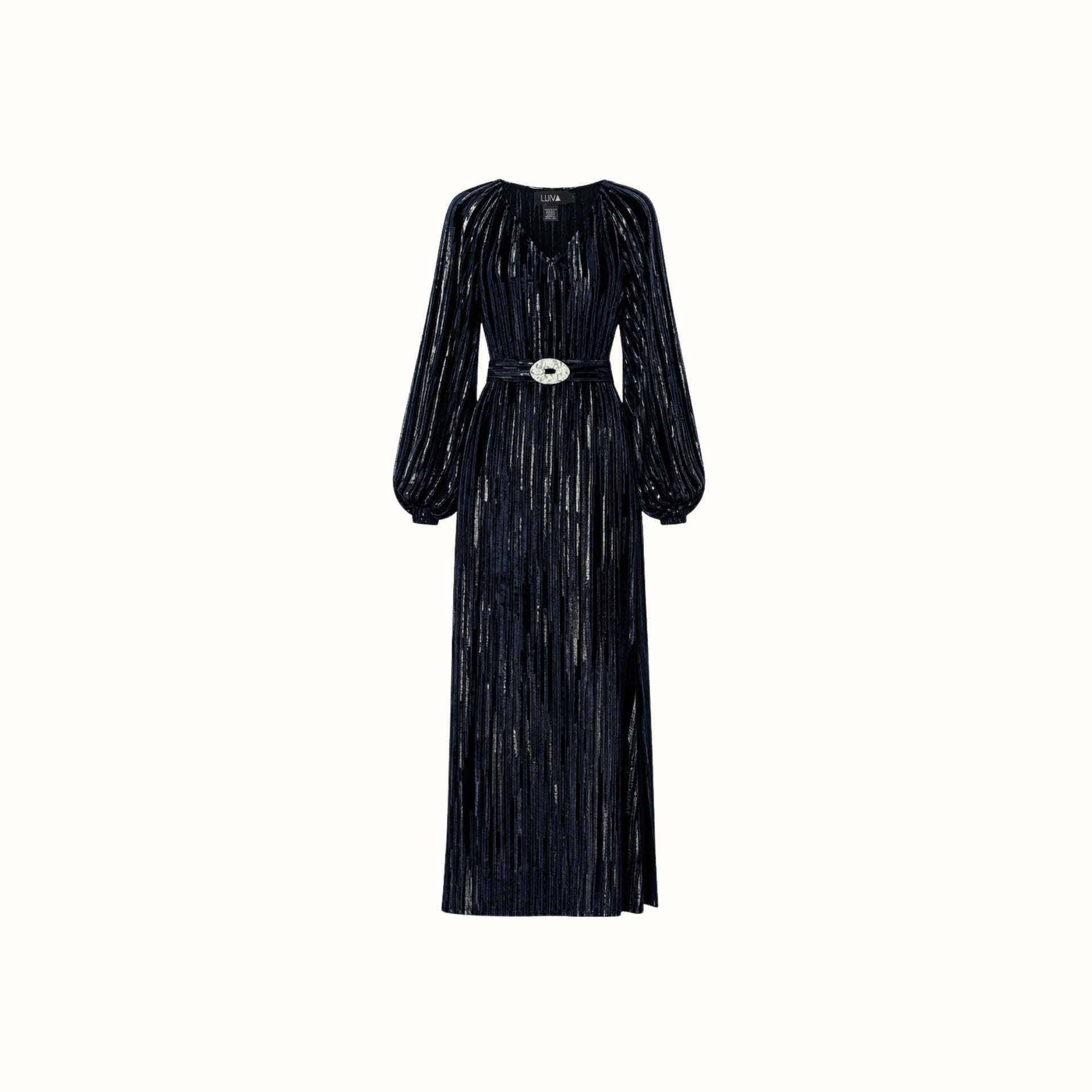 Vestido Elro - Veludo Marinho
