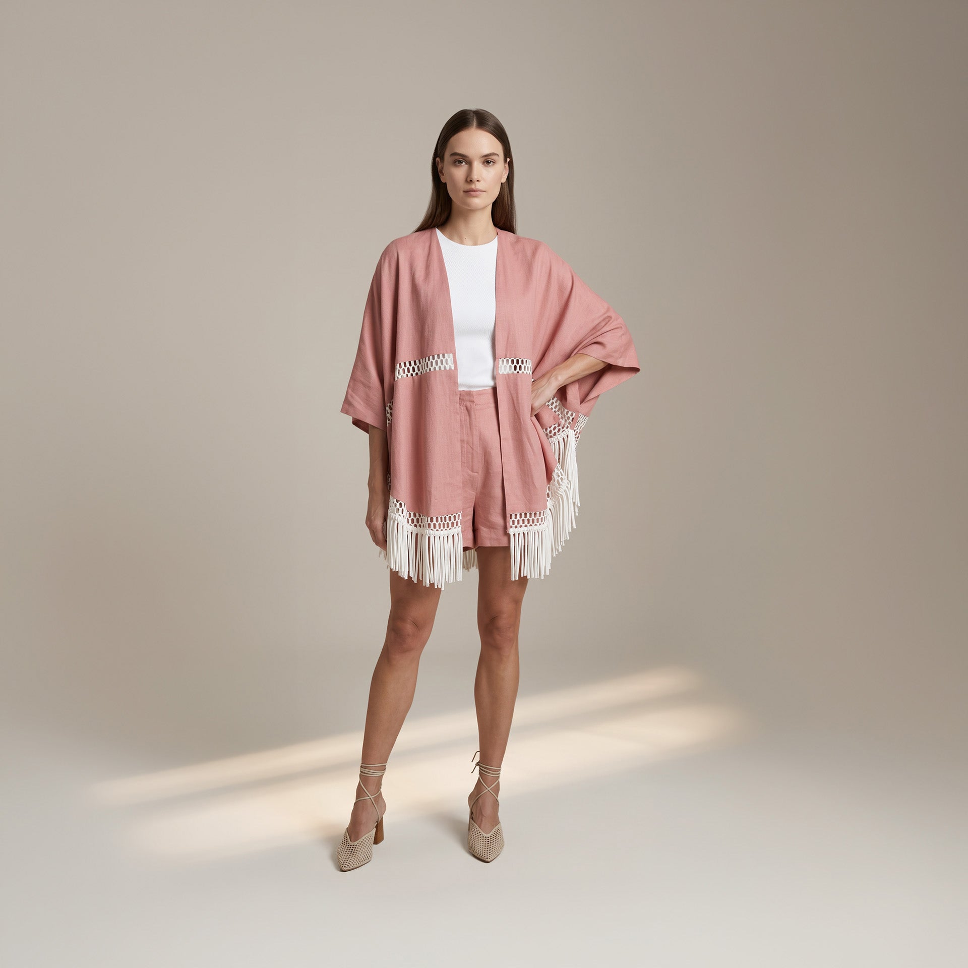 Kimono Faldu - Rose