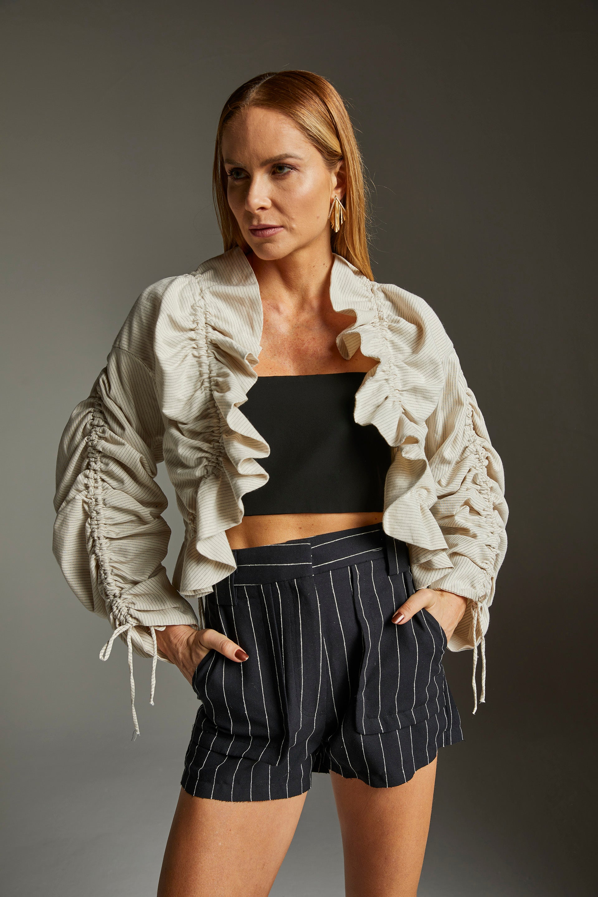 Cropped Coralina - Preto