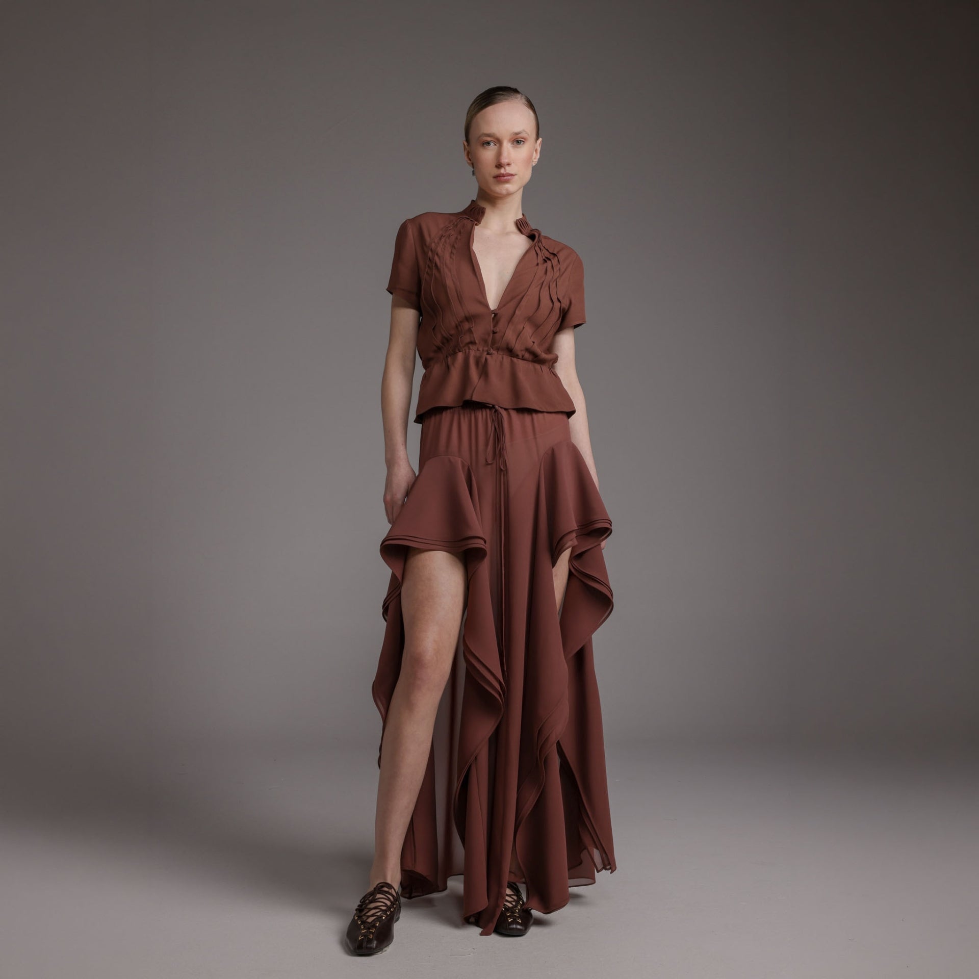 Blusa Ise - Choco