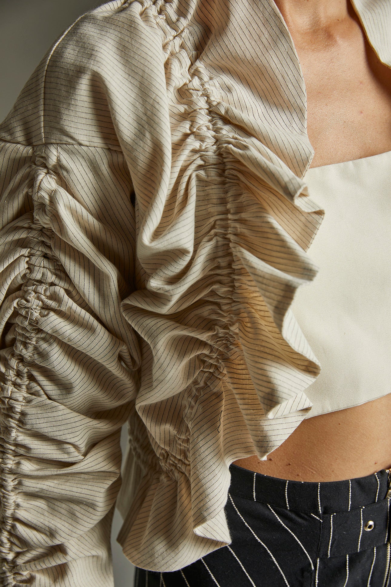 Camisa Apoline - Bege Listras