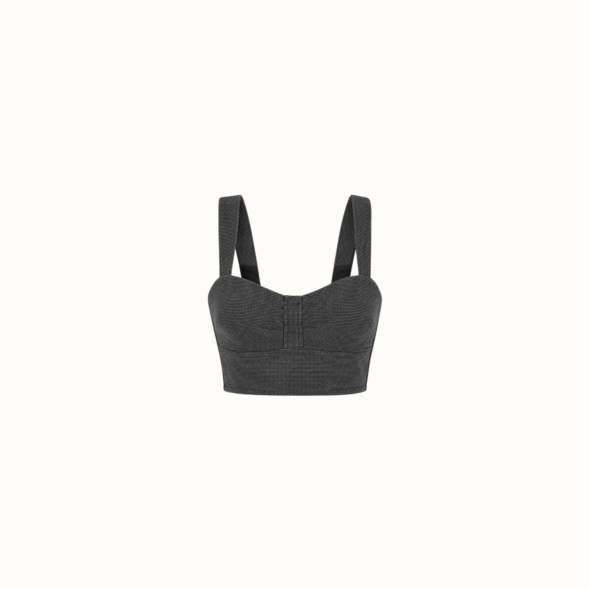 Cropped Velty - Cinza Sarja Stone
