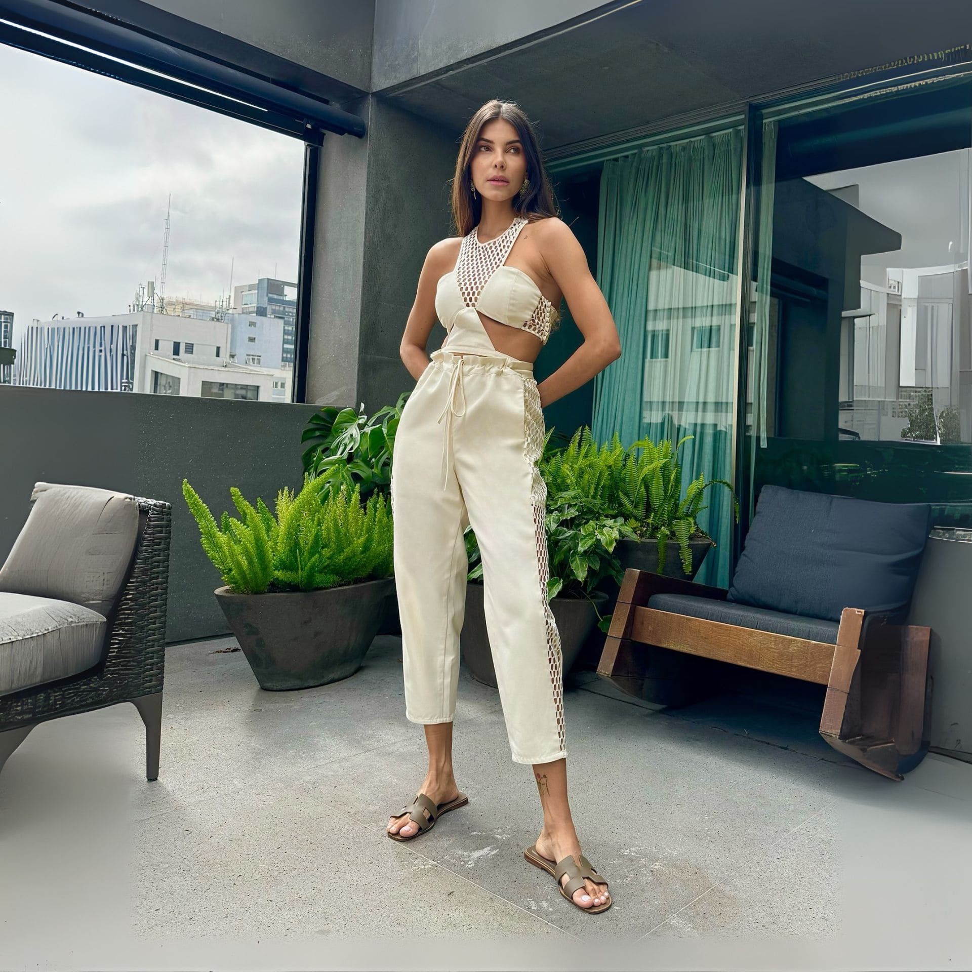 Calça Bromelia - Off