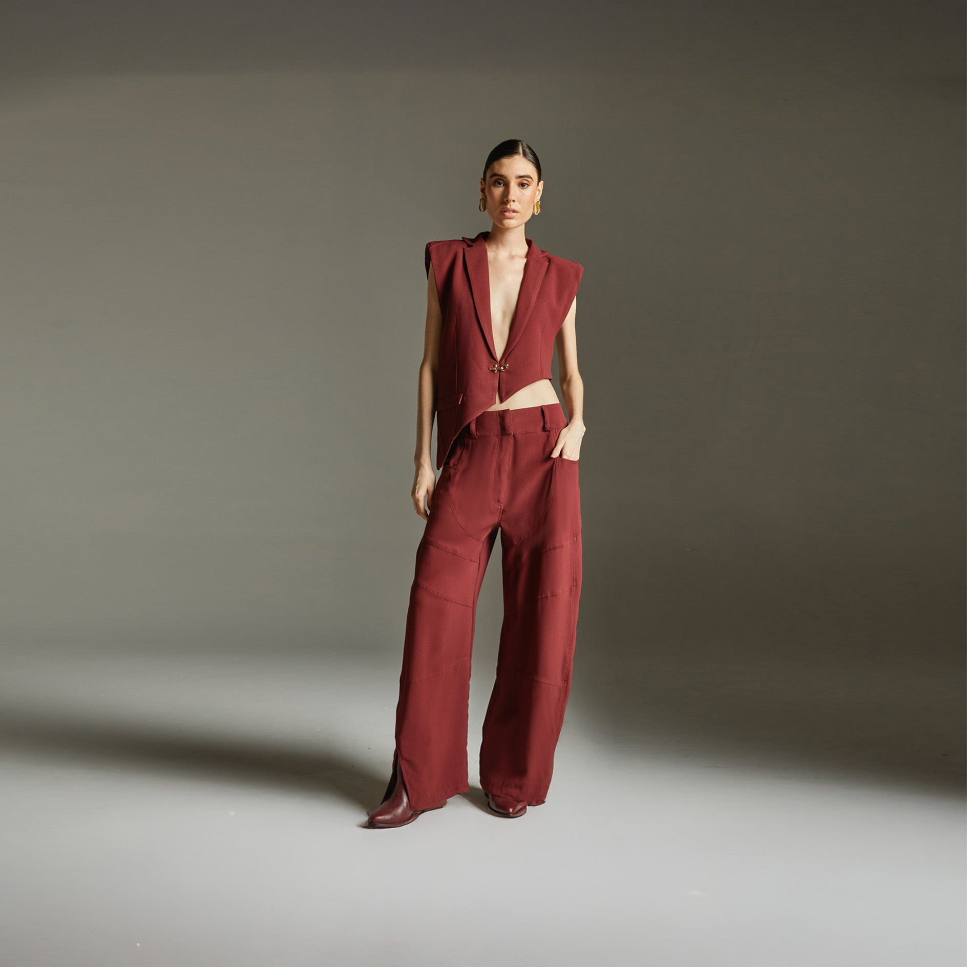 Calça Josefa - Bordo