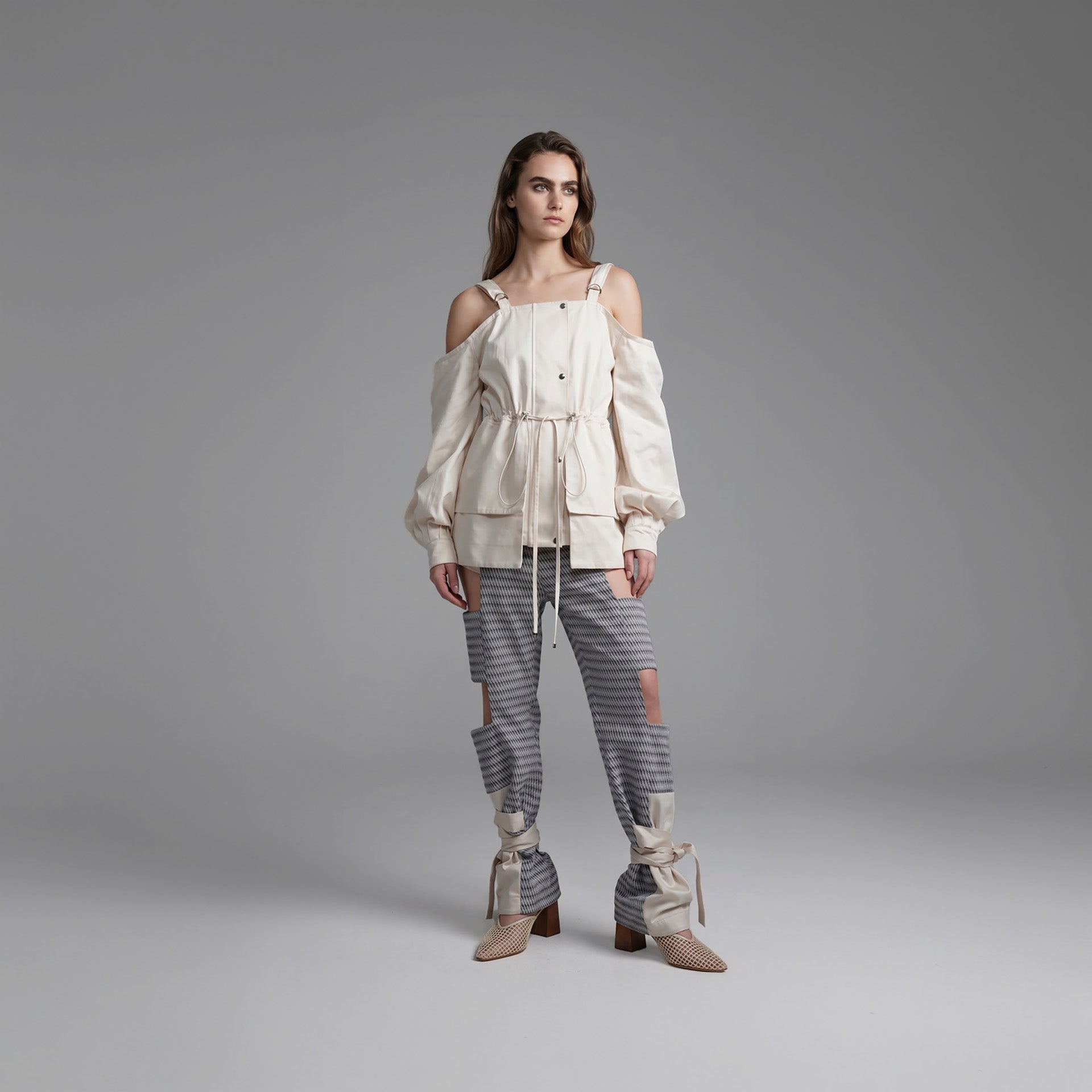 Calça Bler - Marinho Jacquard 3D