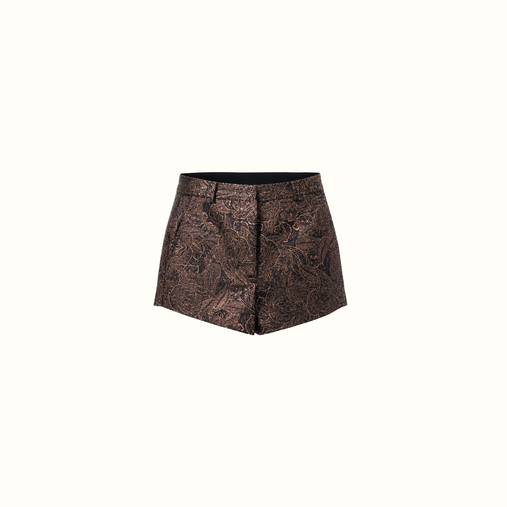 Shorts Voti - Jacquard Dourado