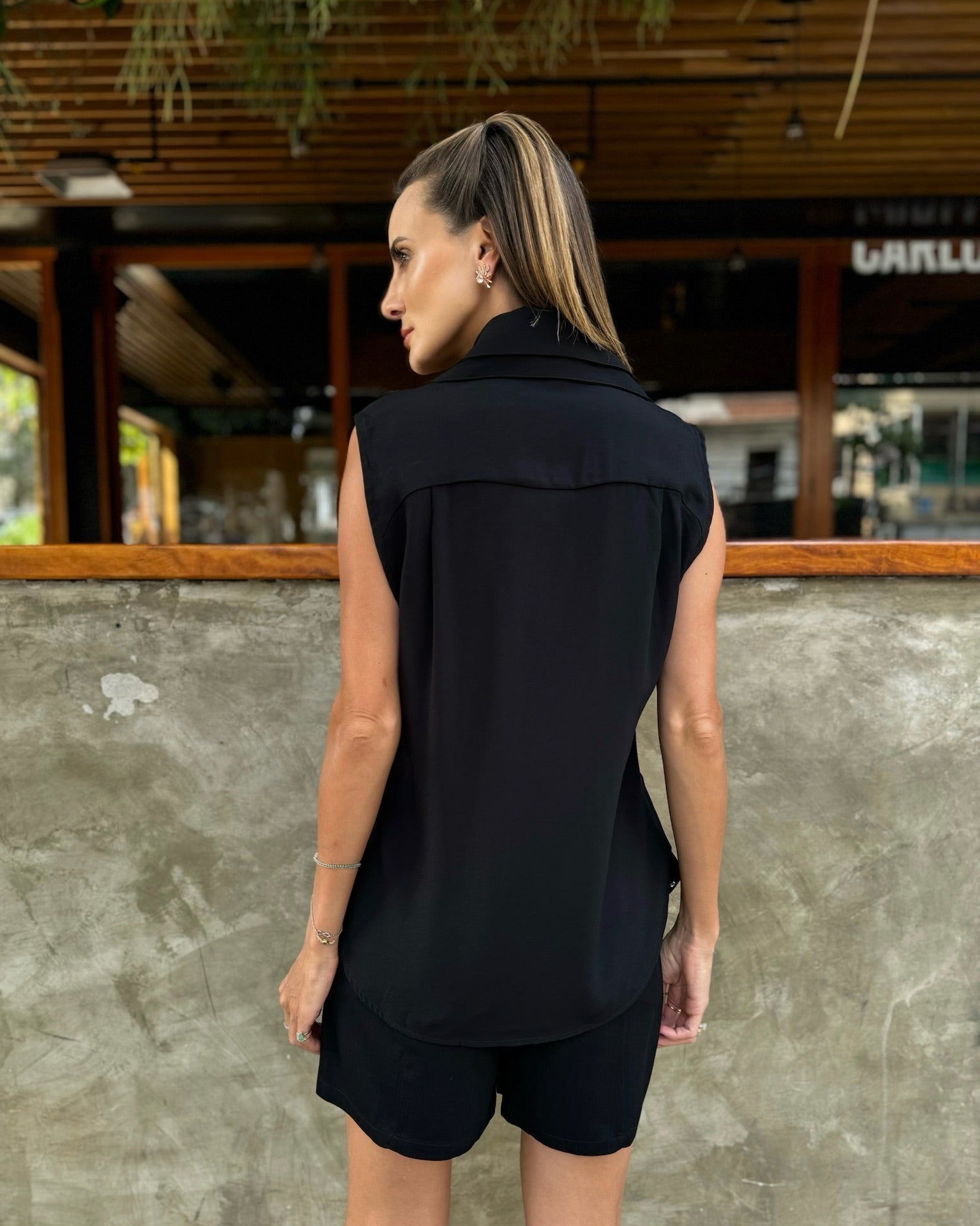Camisa Lenin - Preto