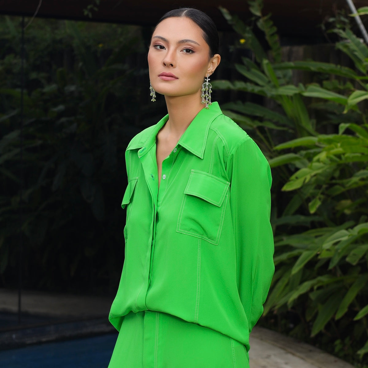 Camisa Selora - Verde Seda