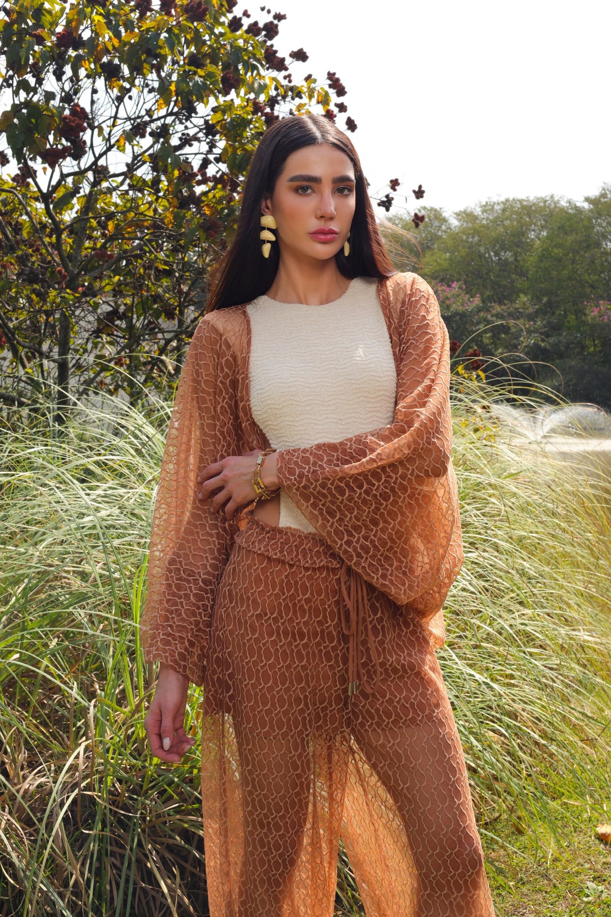Calça Ony - Pecan Tule