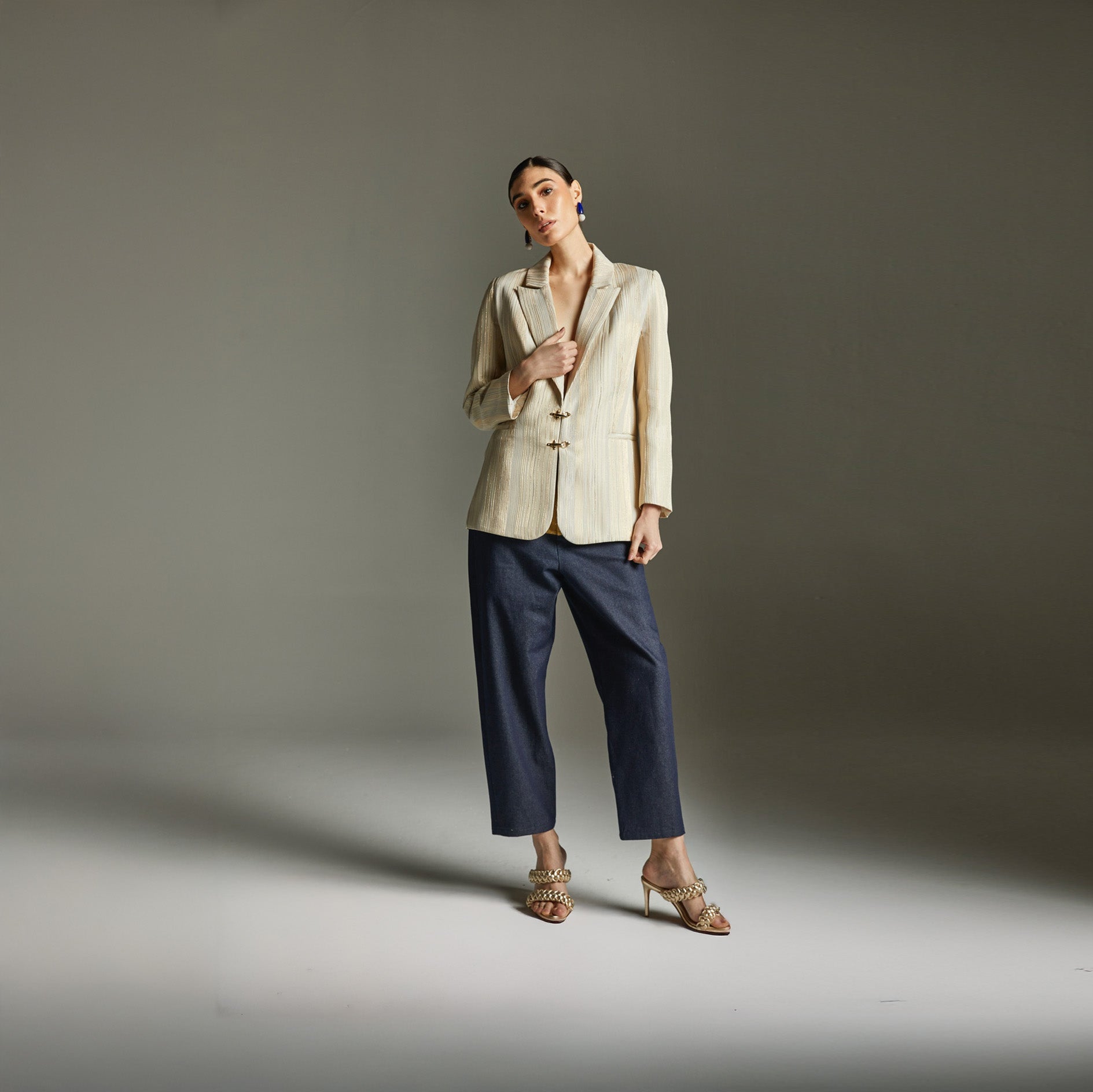 Blazer Localy - Marfim Jacquard