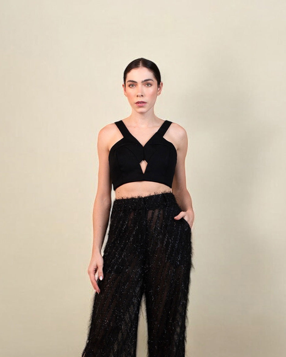 Cropped Jamily - Preto