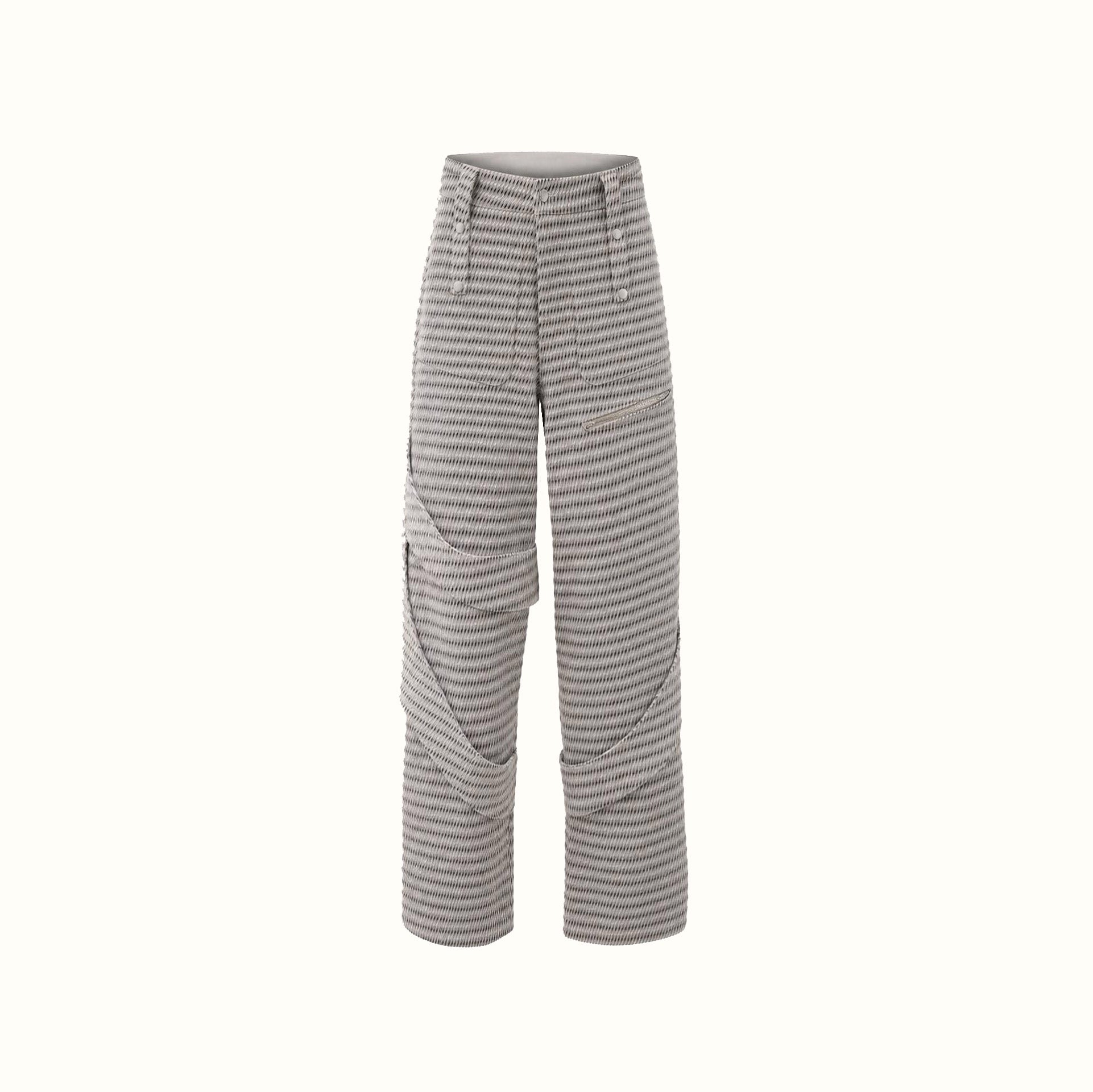 Calça Livia - Jacquard Marinho 3D