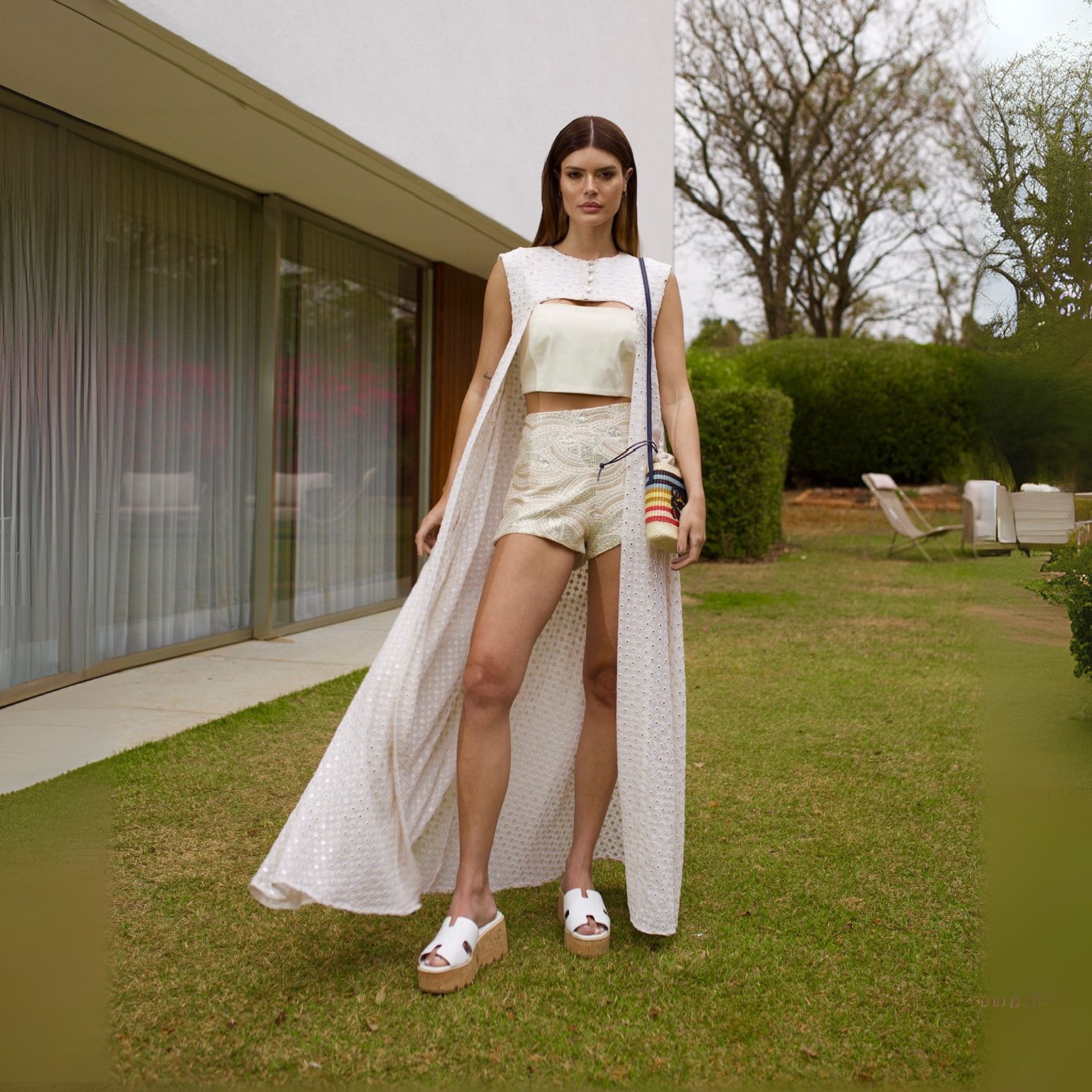 Vestido Calda - Off Brilho