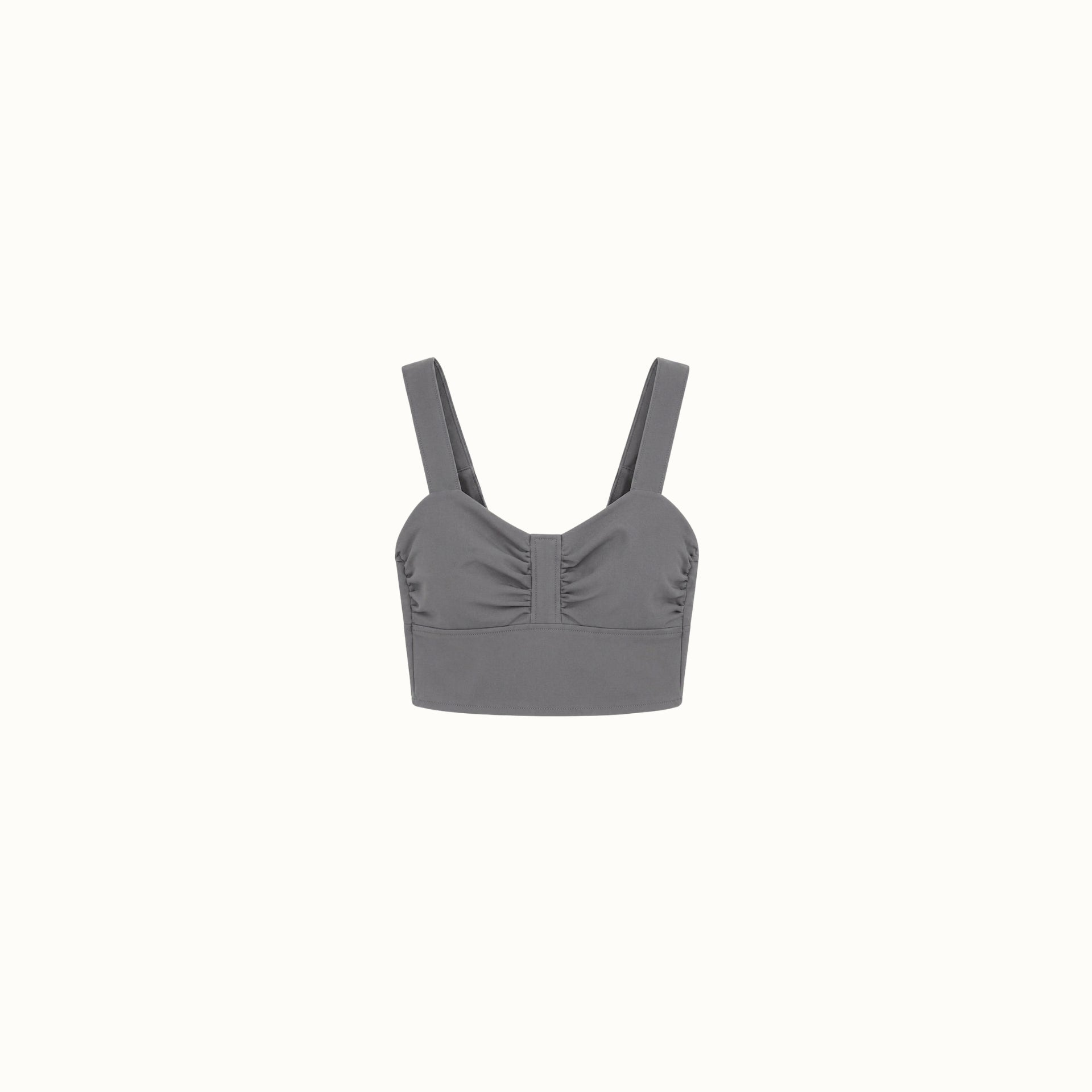 Cropped Velty - Cinza Crepe