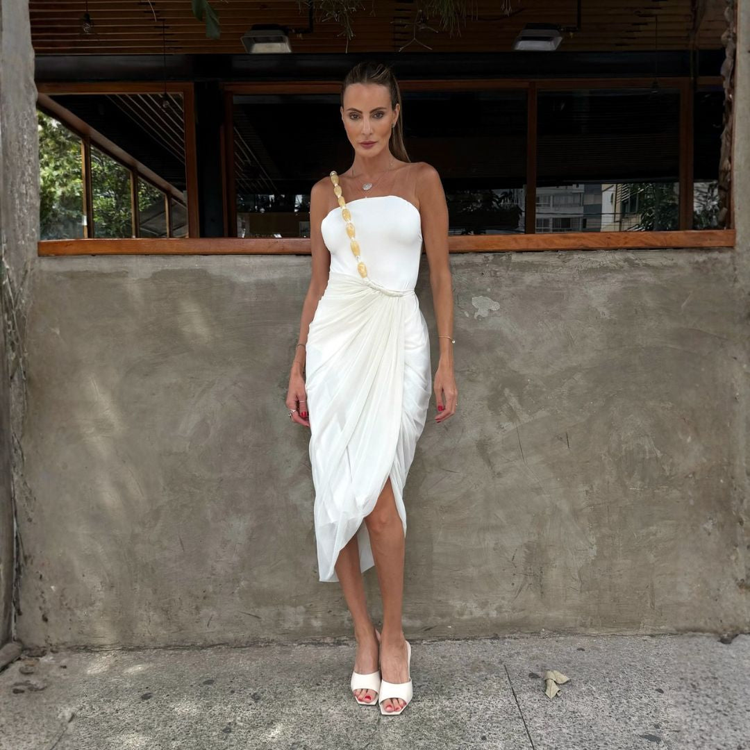 Vestido Clyo - Marfim