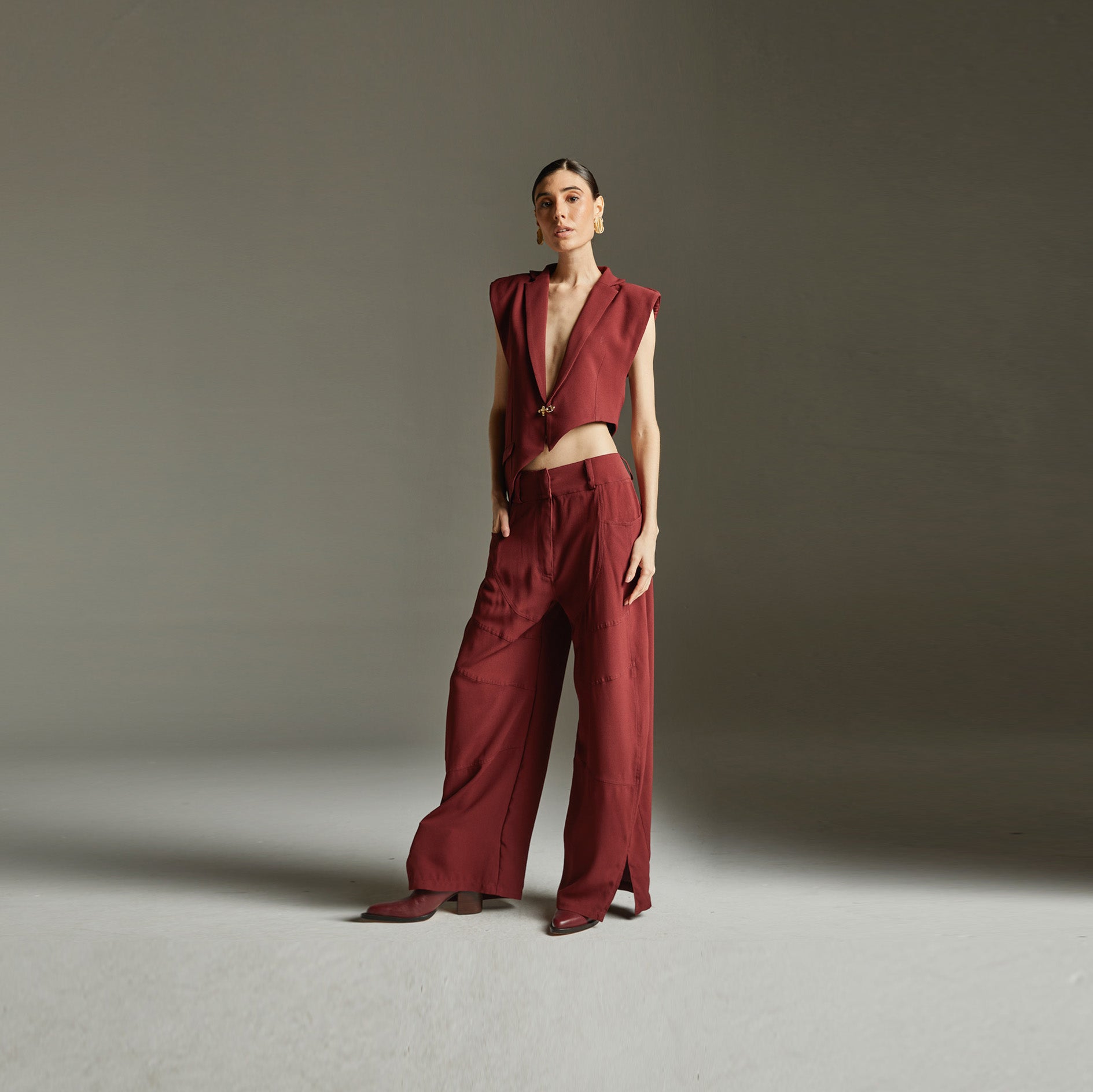 Calça Josefa - Bordo