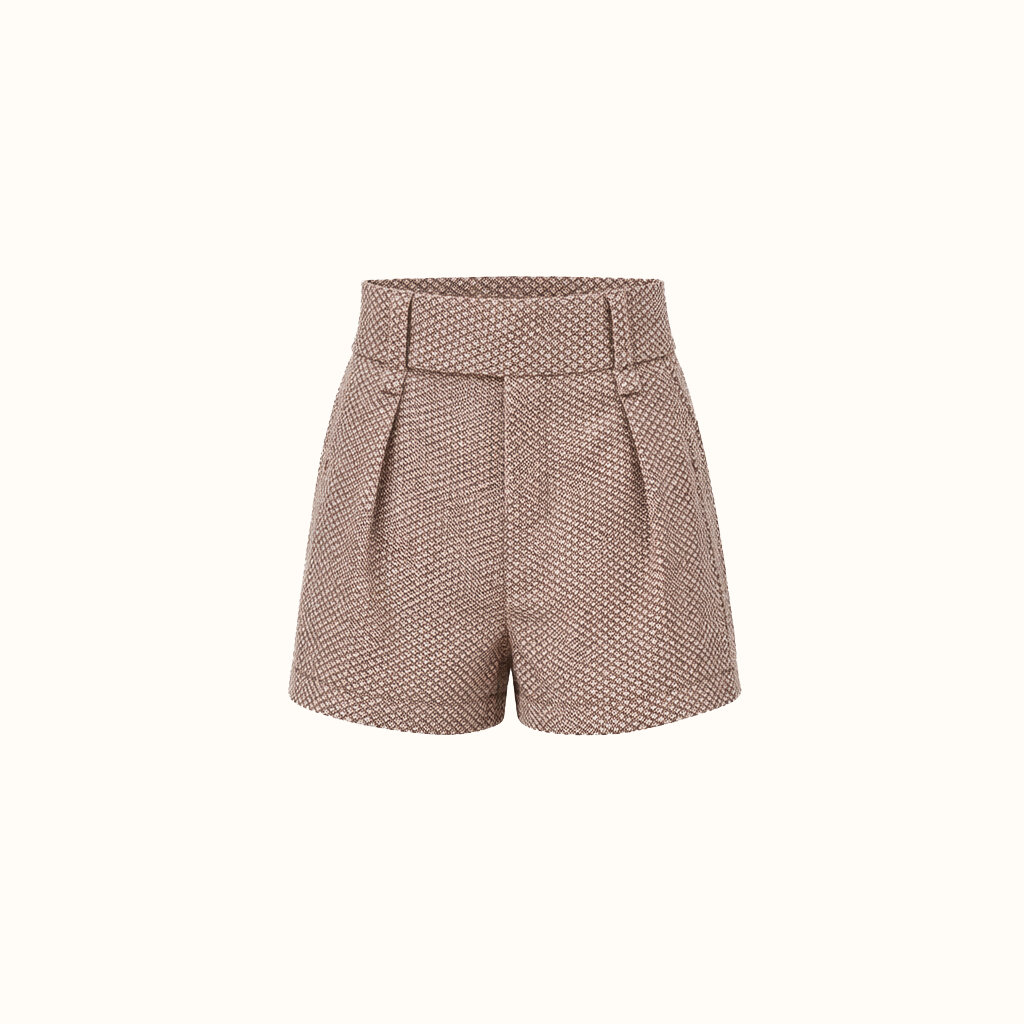 Shorts Hibisco - Tweed Azul