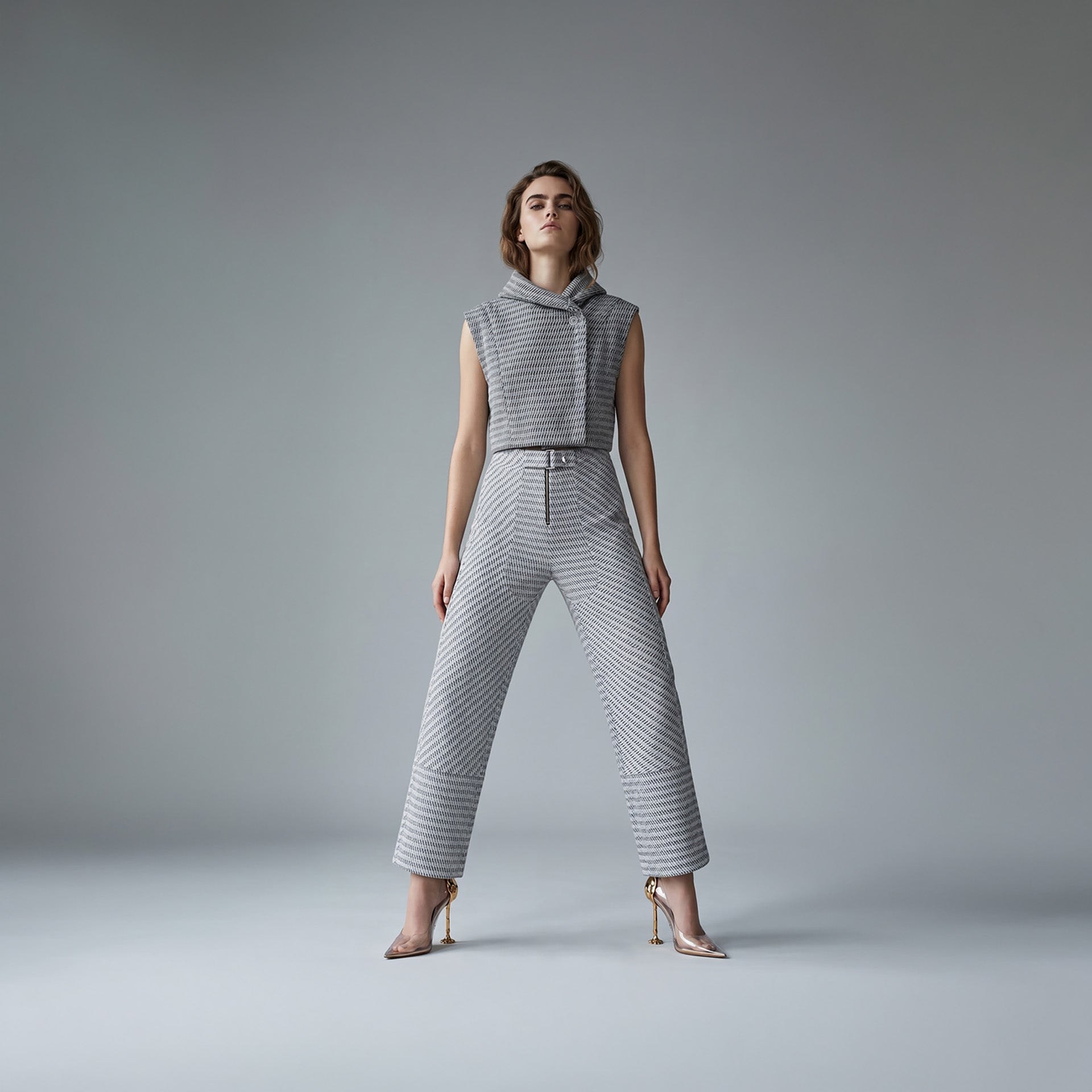 Calça Azilis - Marinho Jacquard 3D